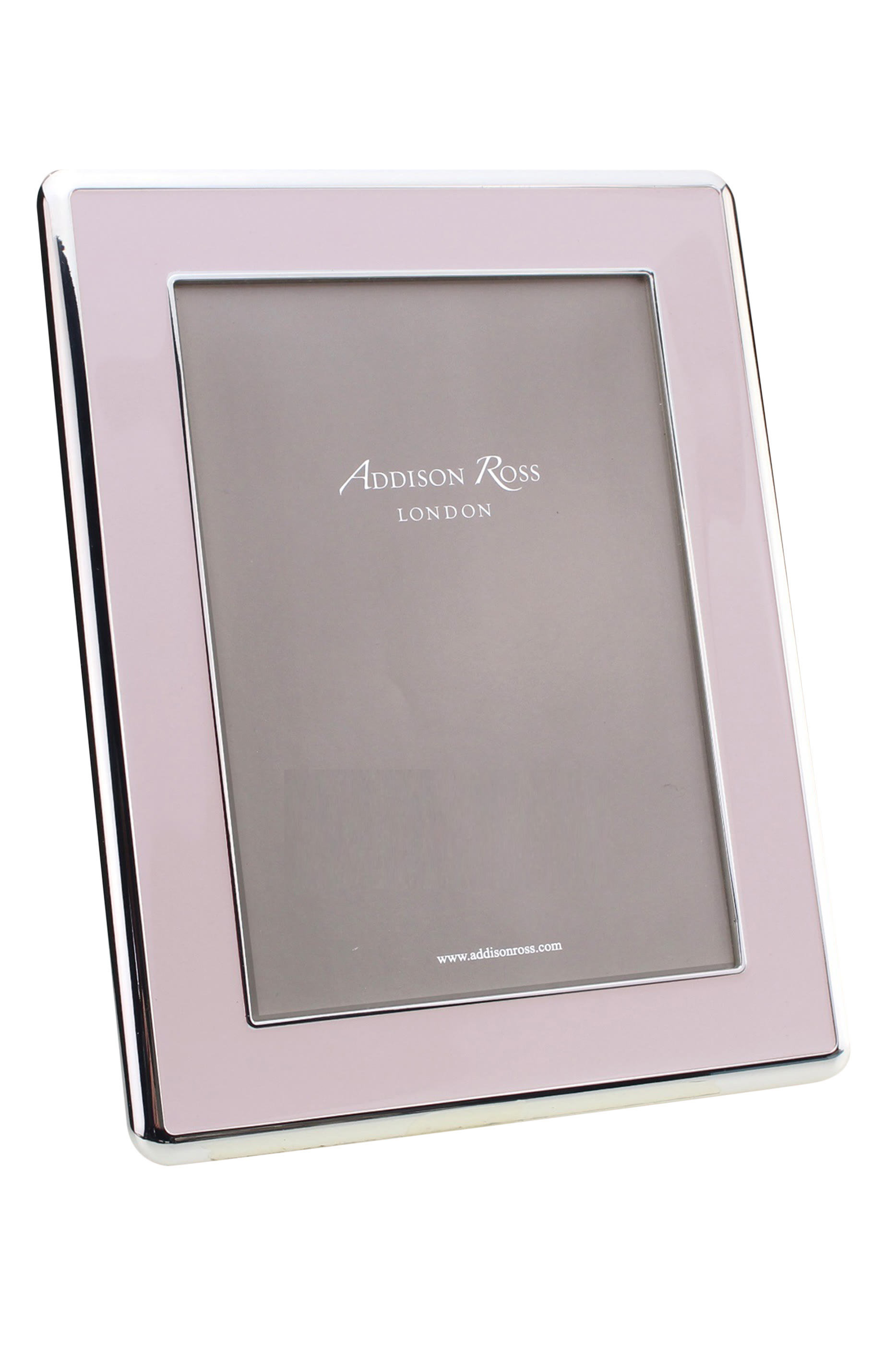 8x10 Enamel  Silver Curve Frame 