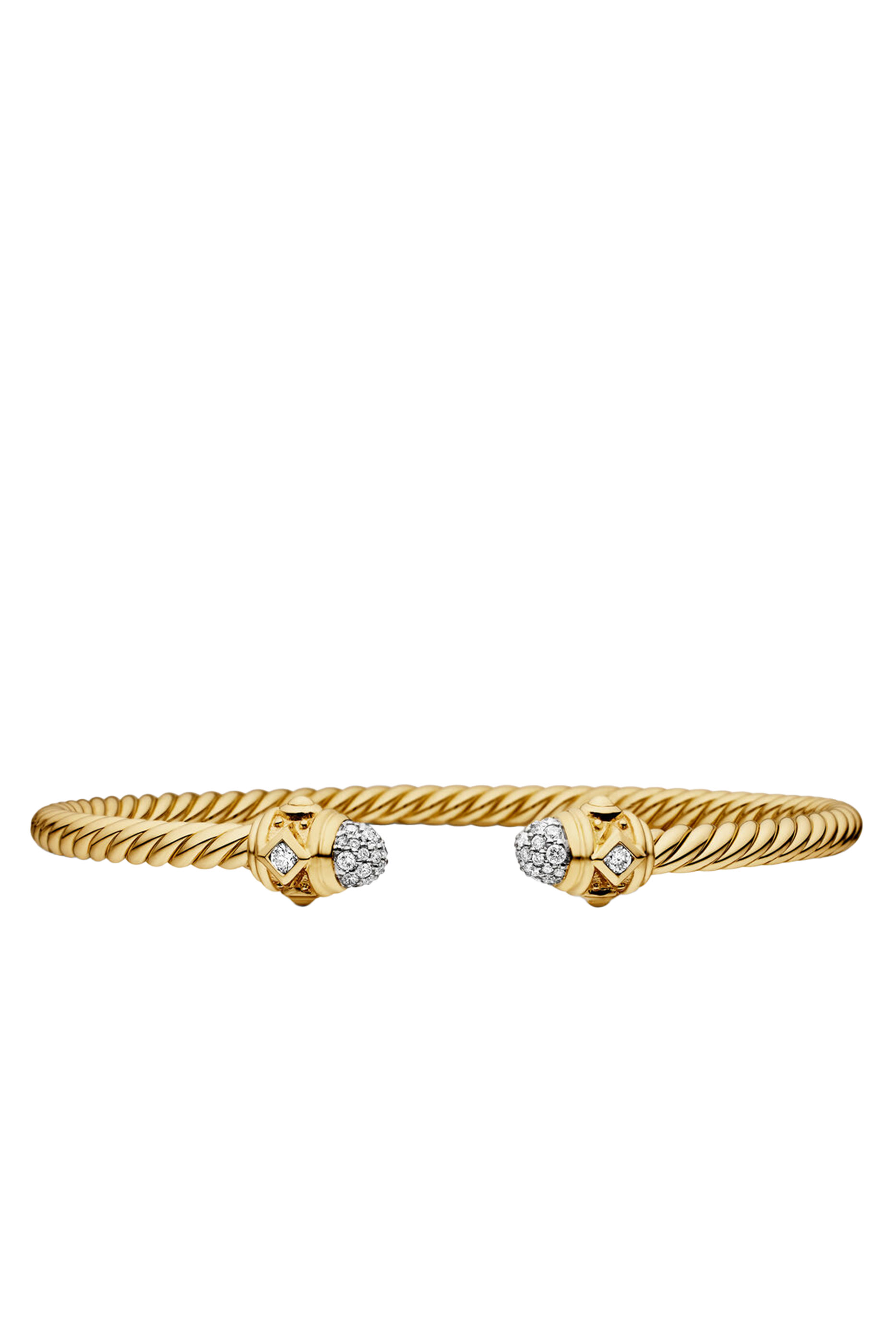 18K Yellow Gold  Diamonds Renaissance&reg; Cablespira Bracelet