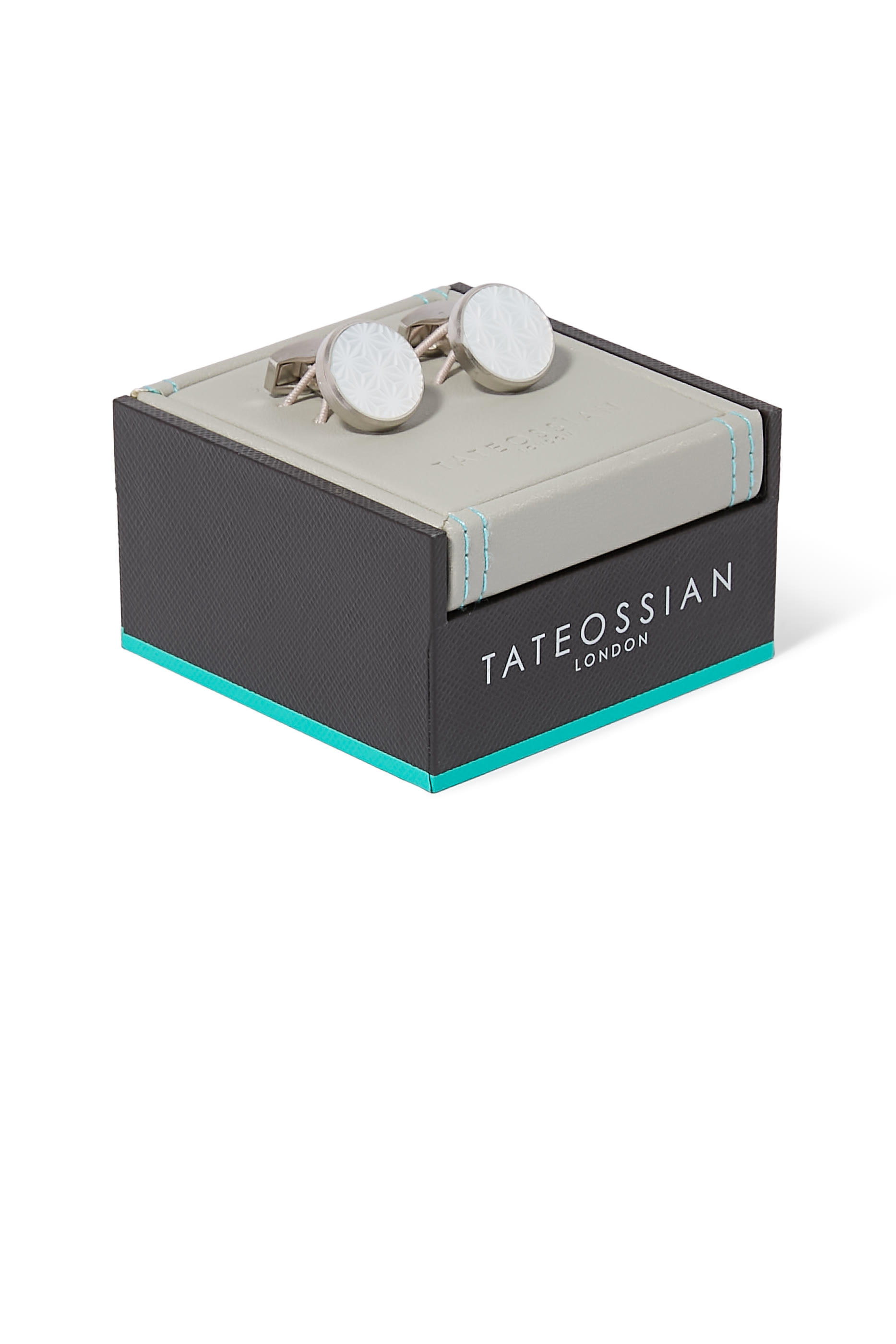 Asanoha Semi-Precious Cufflinks and Shirt Studs Set