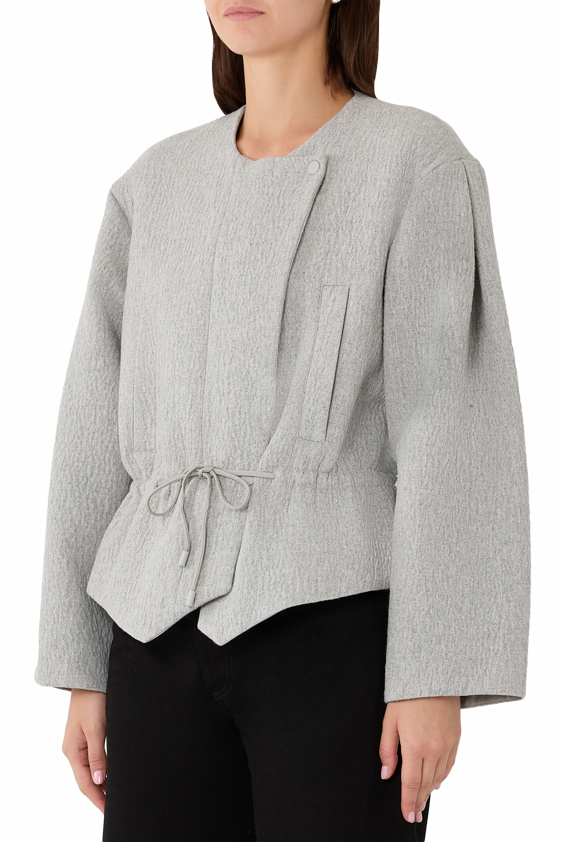 Wool Seersucker Blouson 