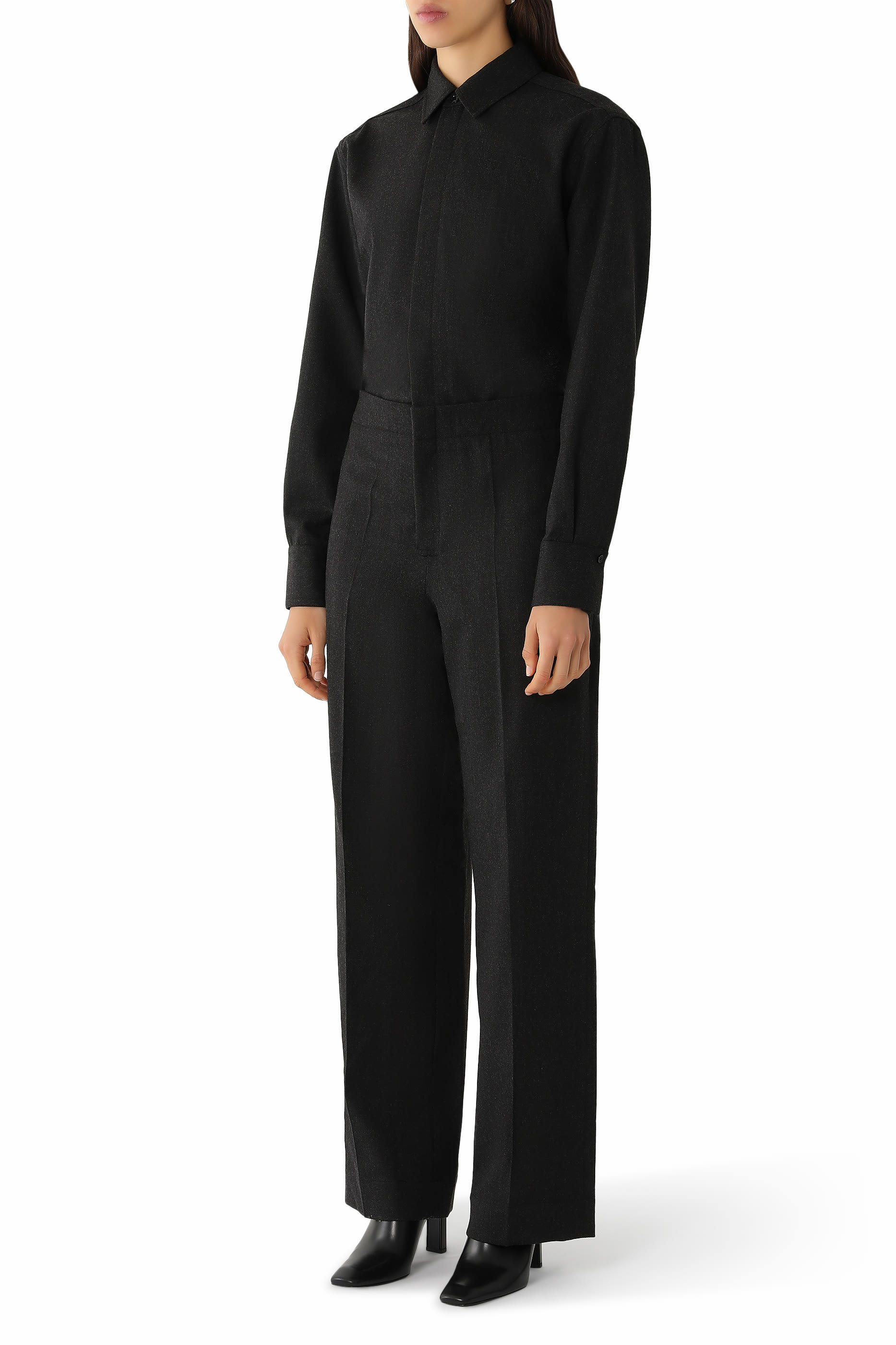 Tailored Wool Jumpsuit