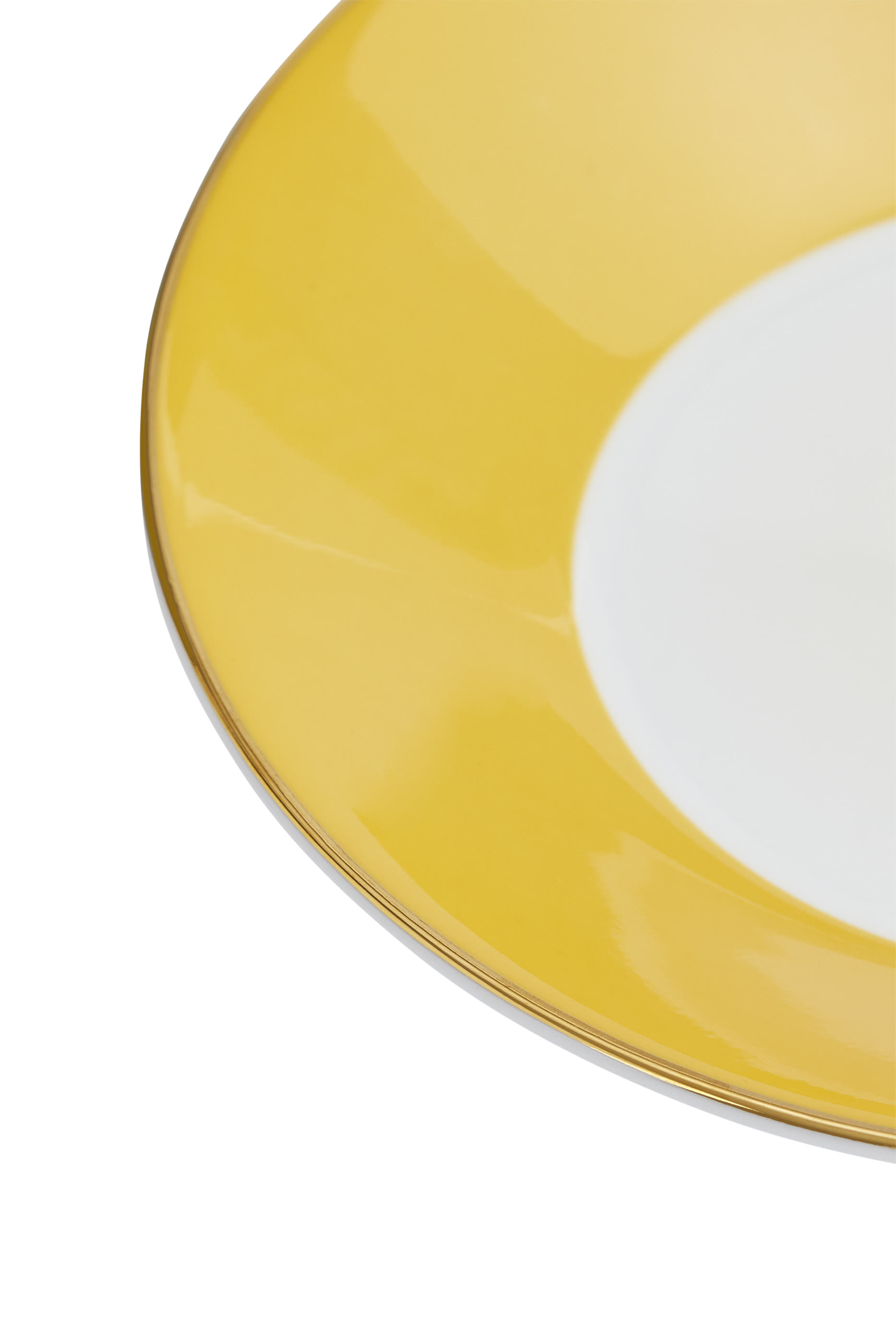 Wonderlust Yellow Tonquin Teacup  Saucer
