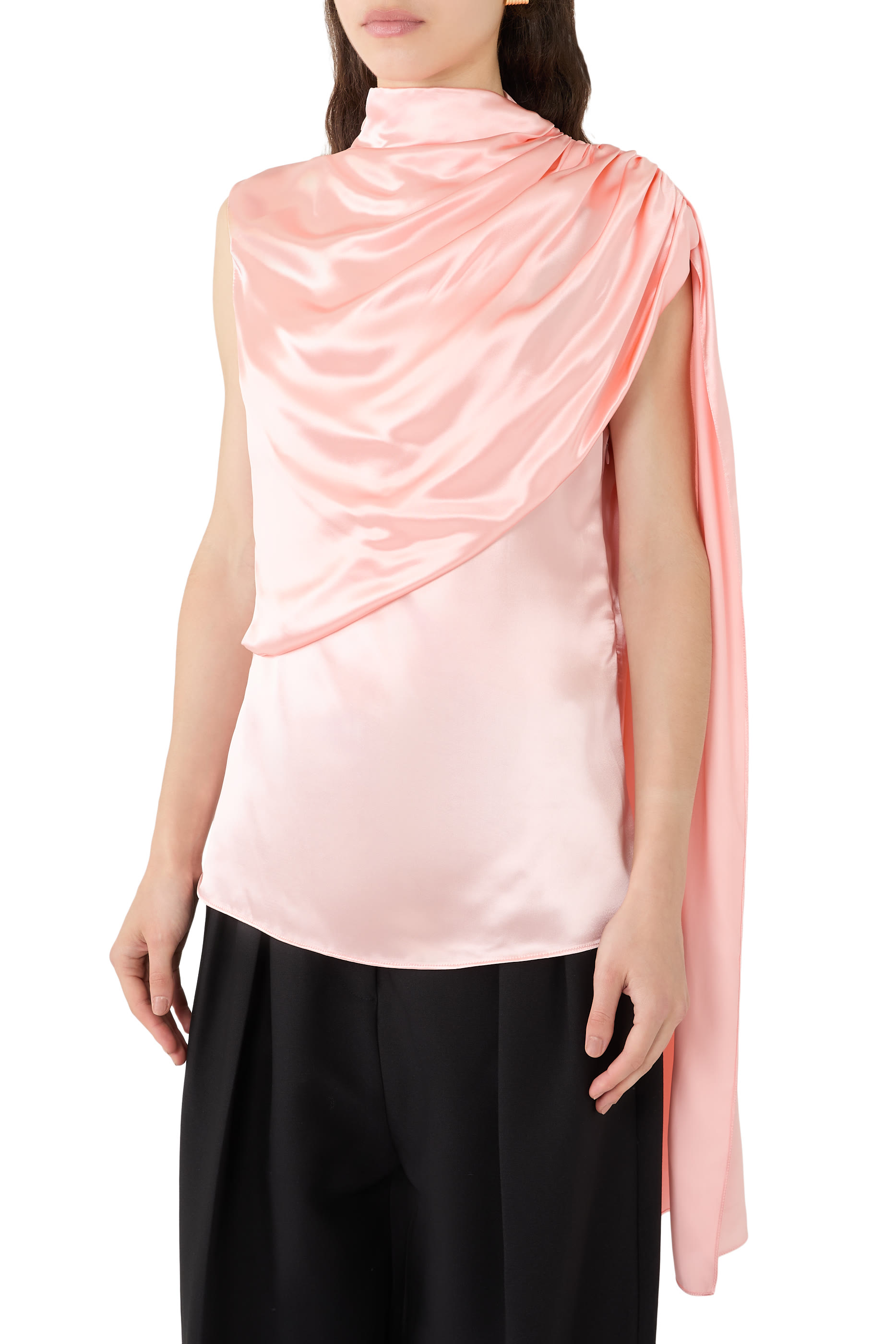 Scarf Sleeveless Top