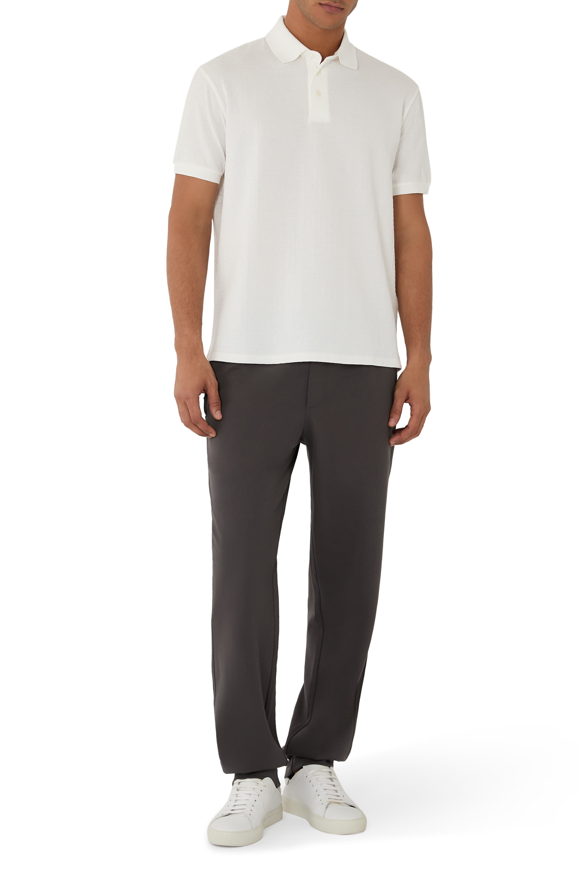 Micro EA Text Logo Polo Shirt