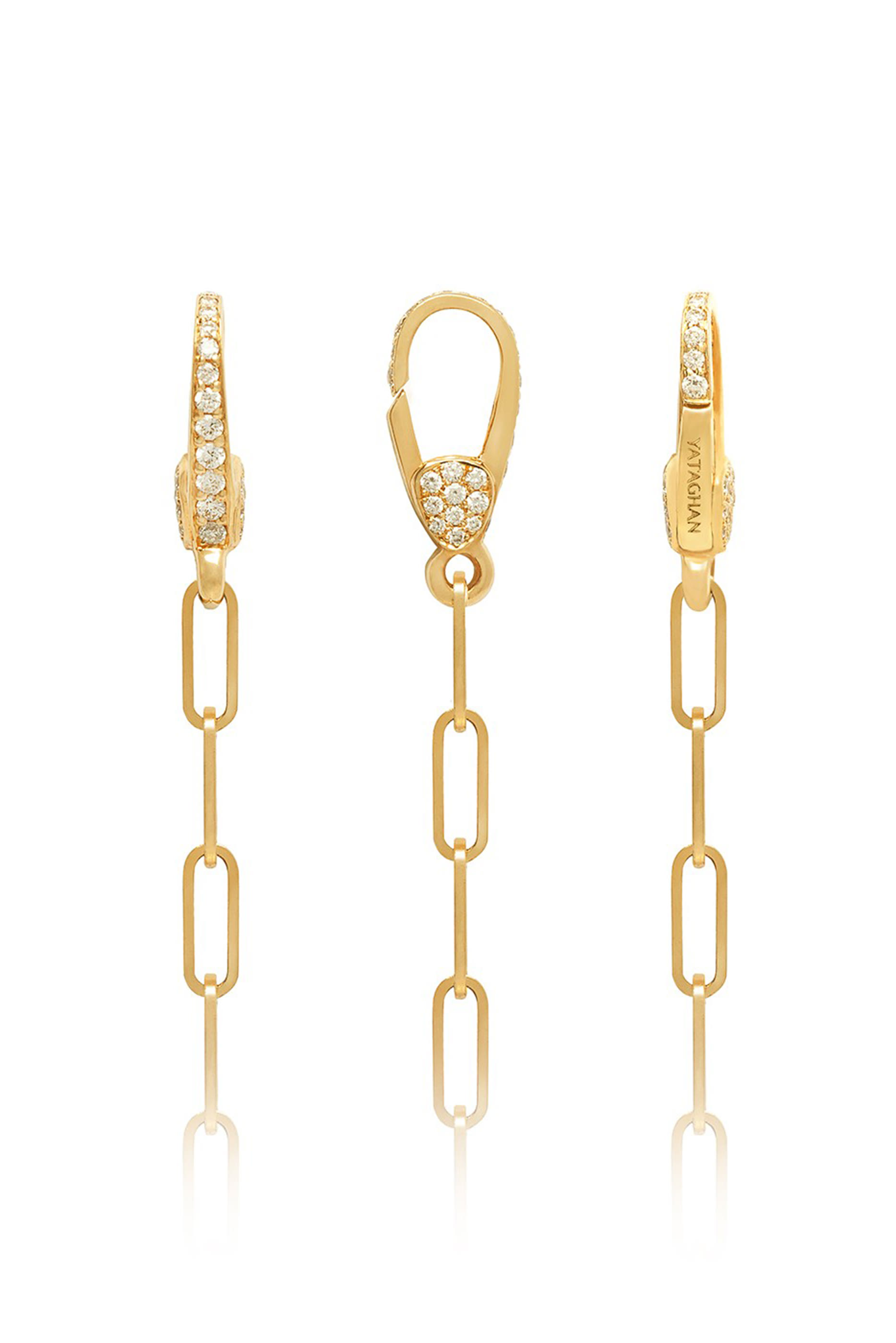 Ginea Large Necklace, 22k  18k Yellow Gold with Diamonds