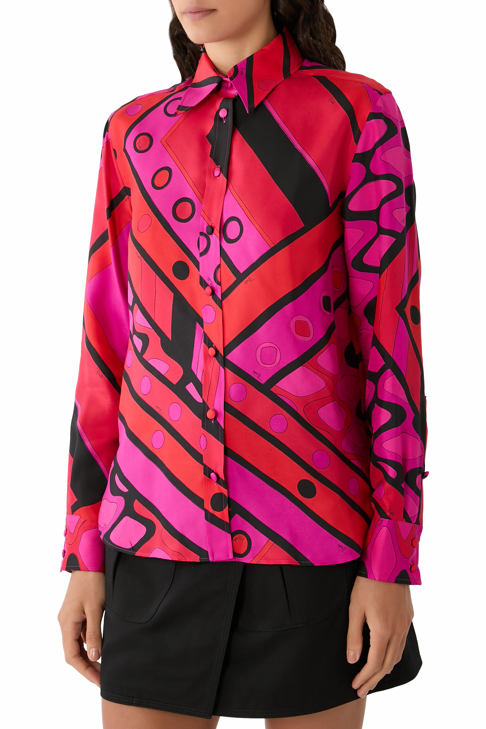 Vivara-Print Silk Shirt 