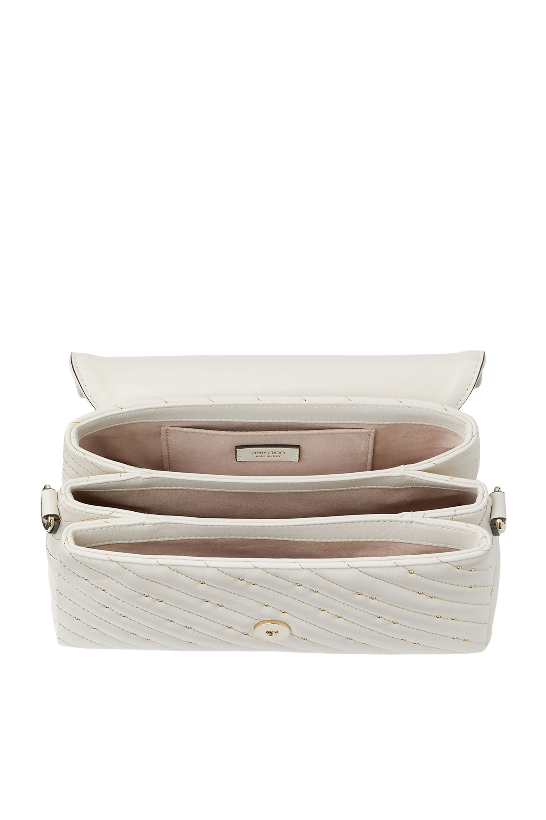 Curve Pearl-Detail Top-Handle Bag