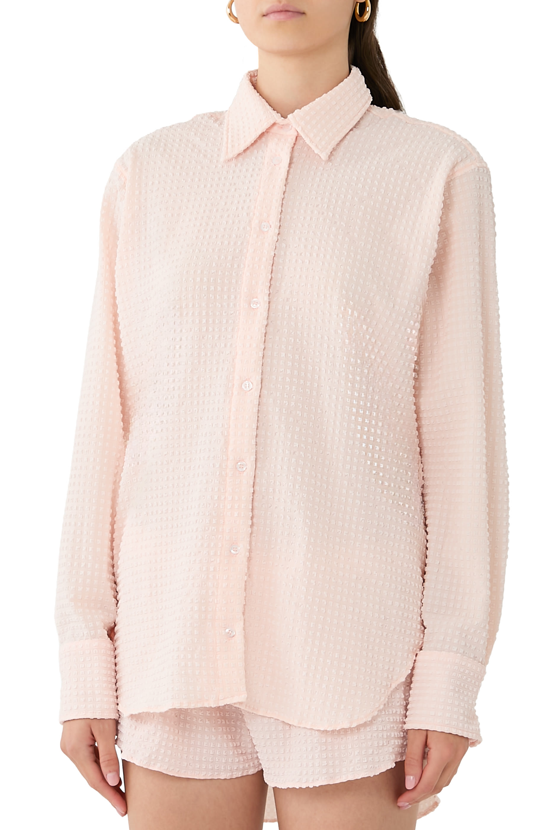 Resort Checked Seersucker Shirt