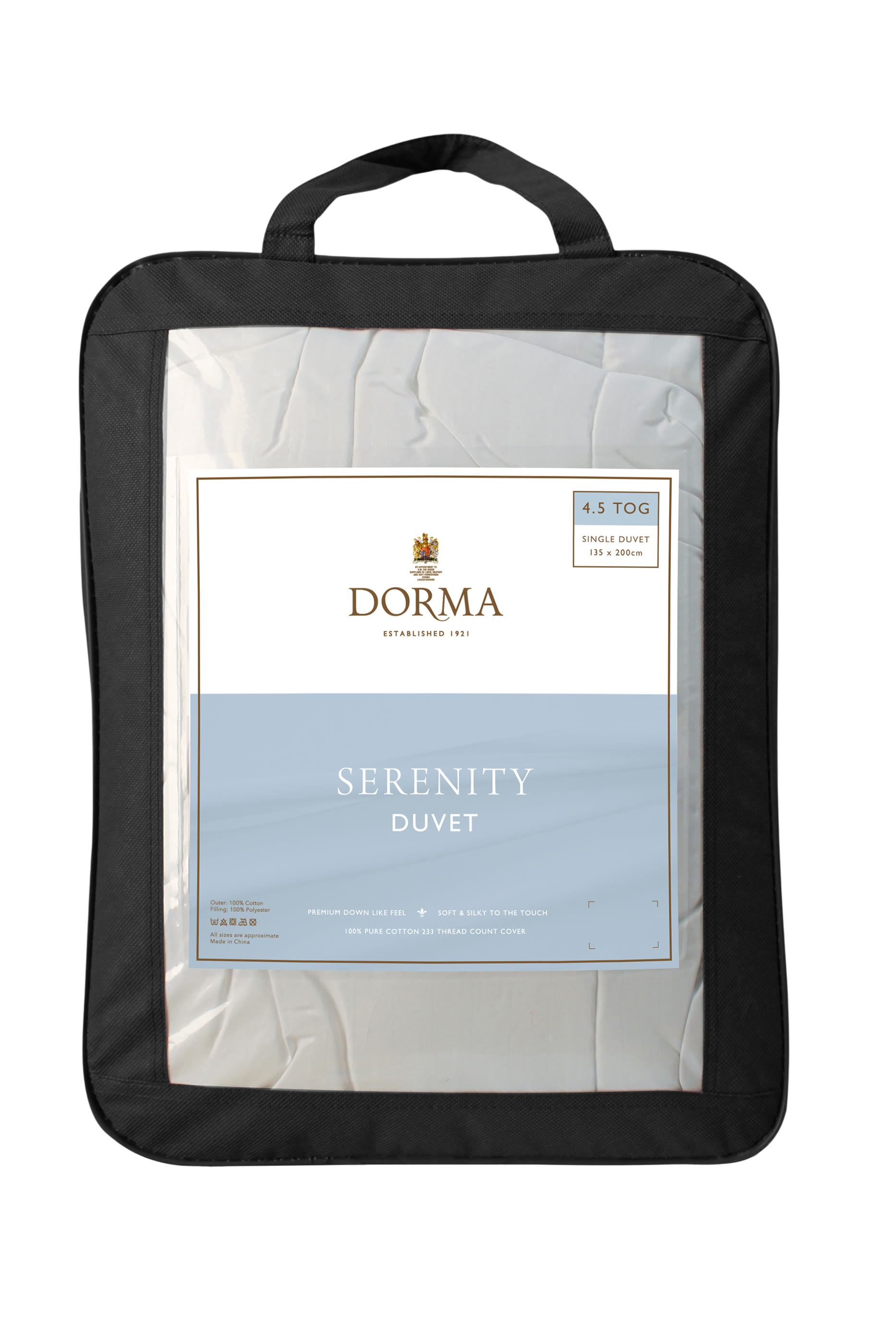 Serenity Soft Like Down 4.5 Tog Duvet