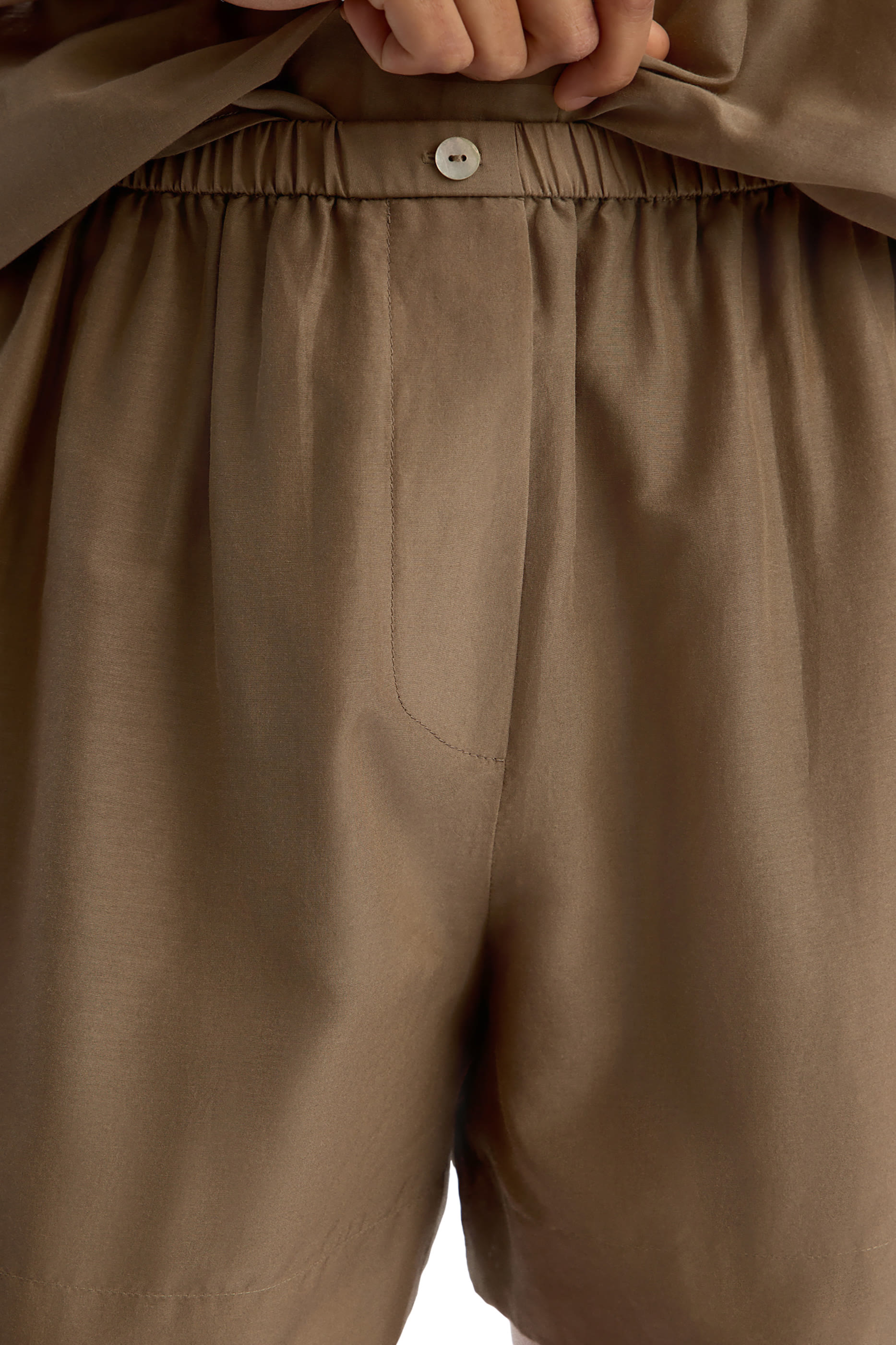 Cotton-Silk Shorts