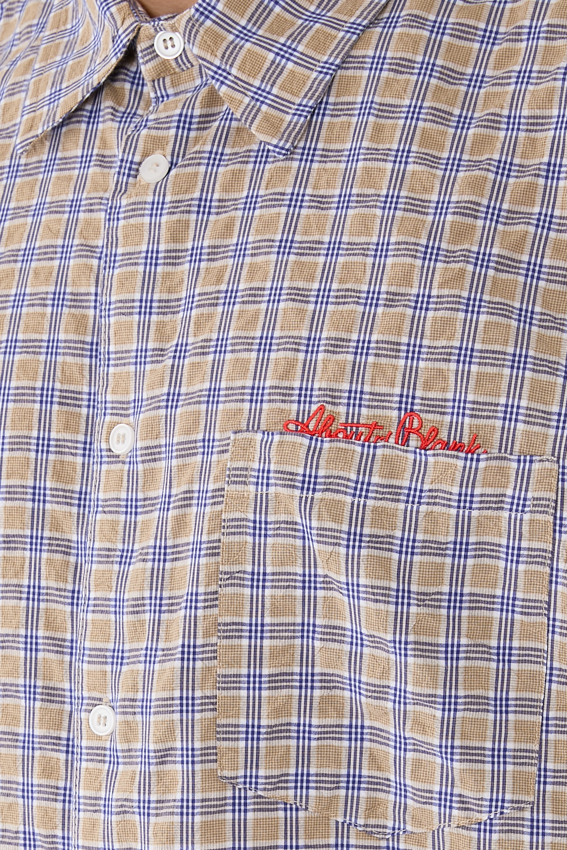 Raw Edge Check Shirt