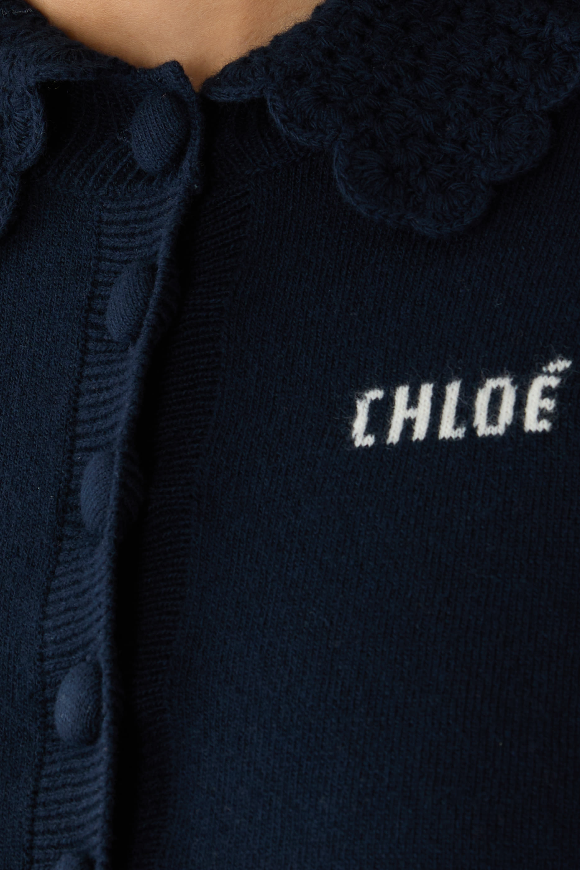 Fitted Logo Cardigan
