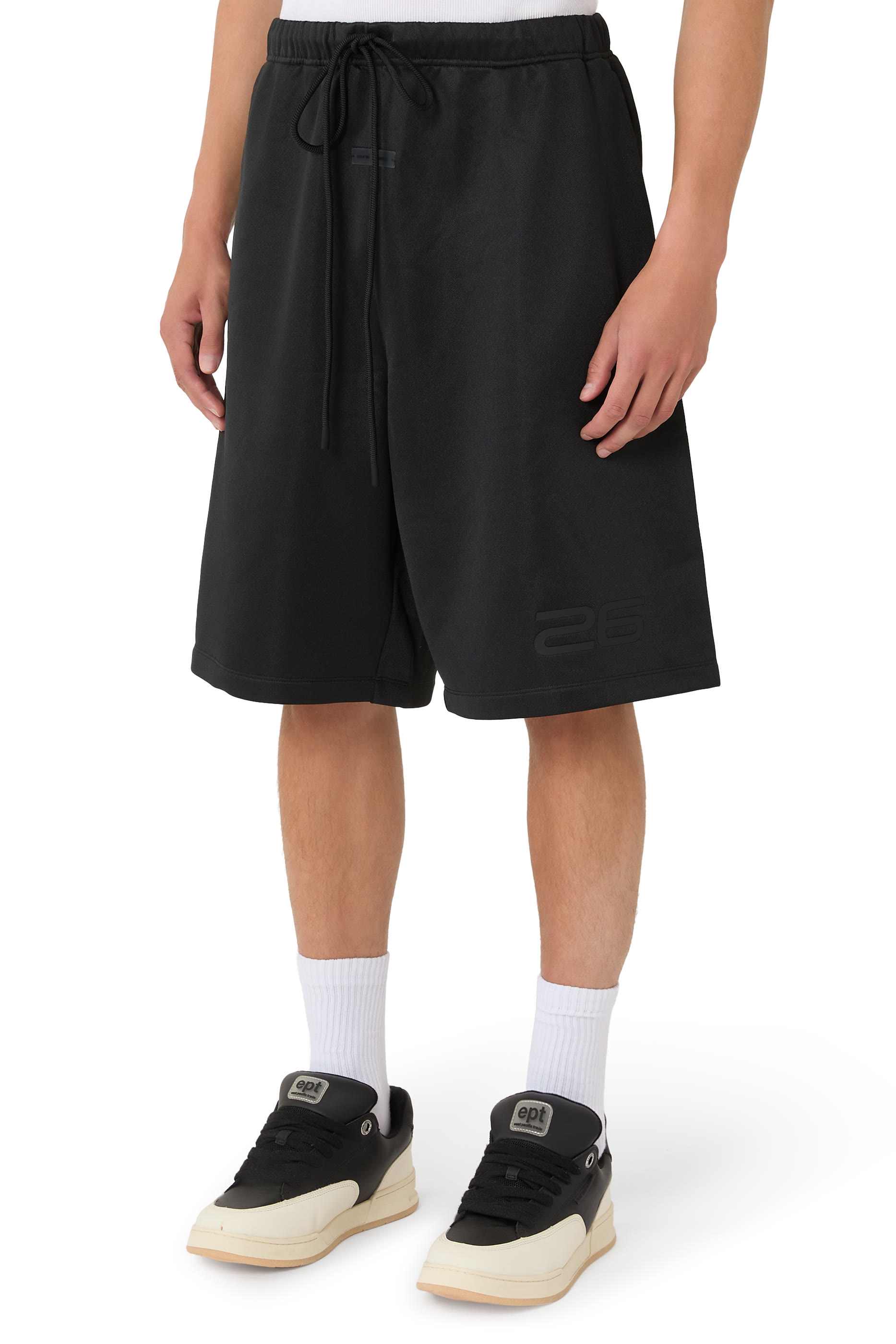 Satin Fleece Relaxed Sweatshorts