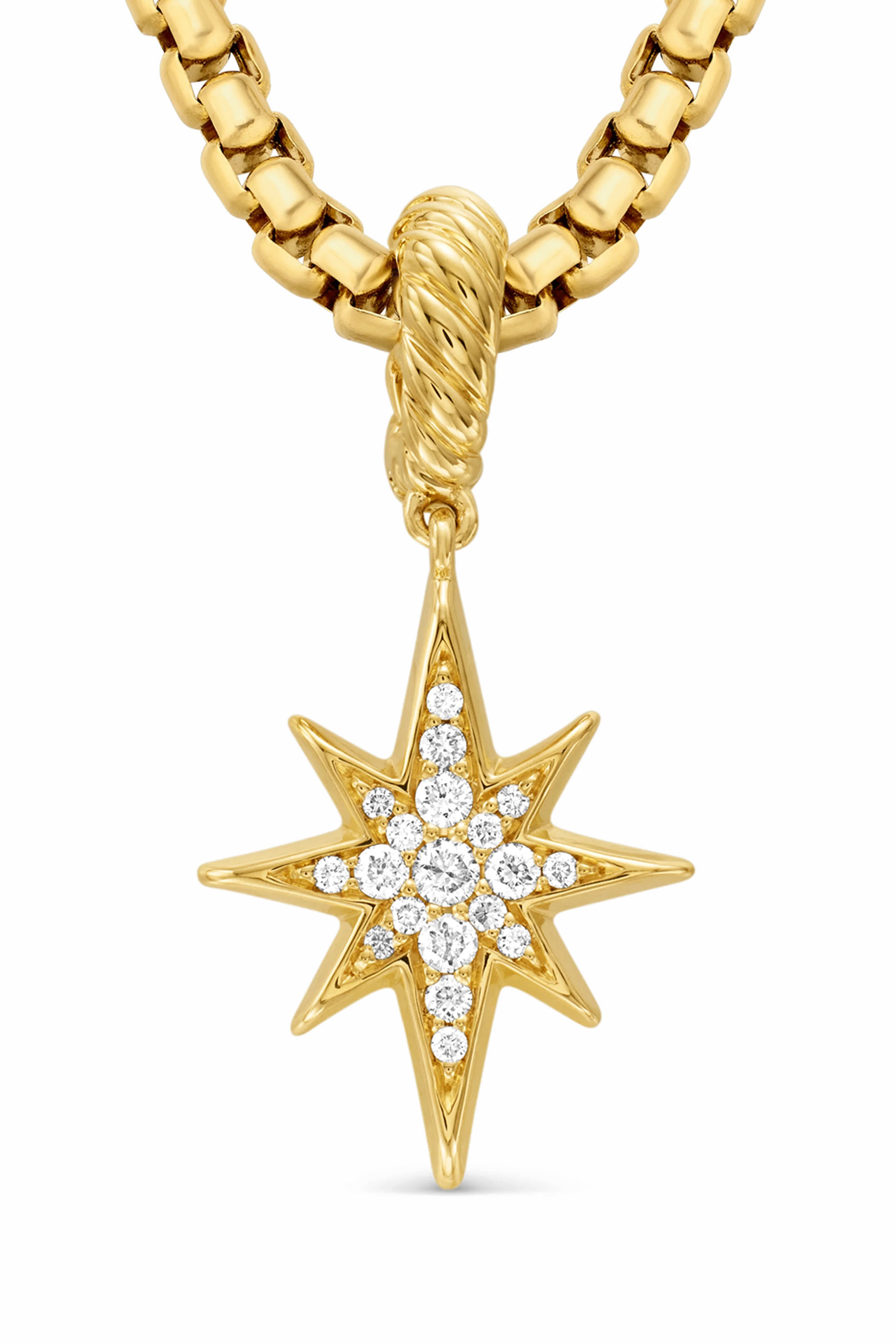 North Star Amulet, 18k Gold  Diamonds