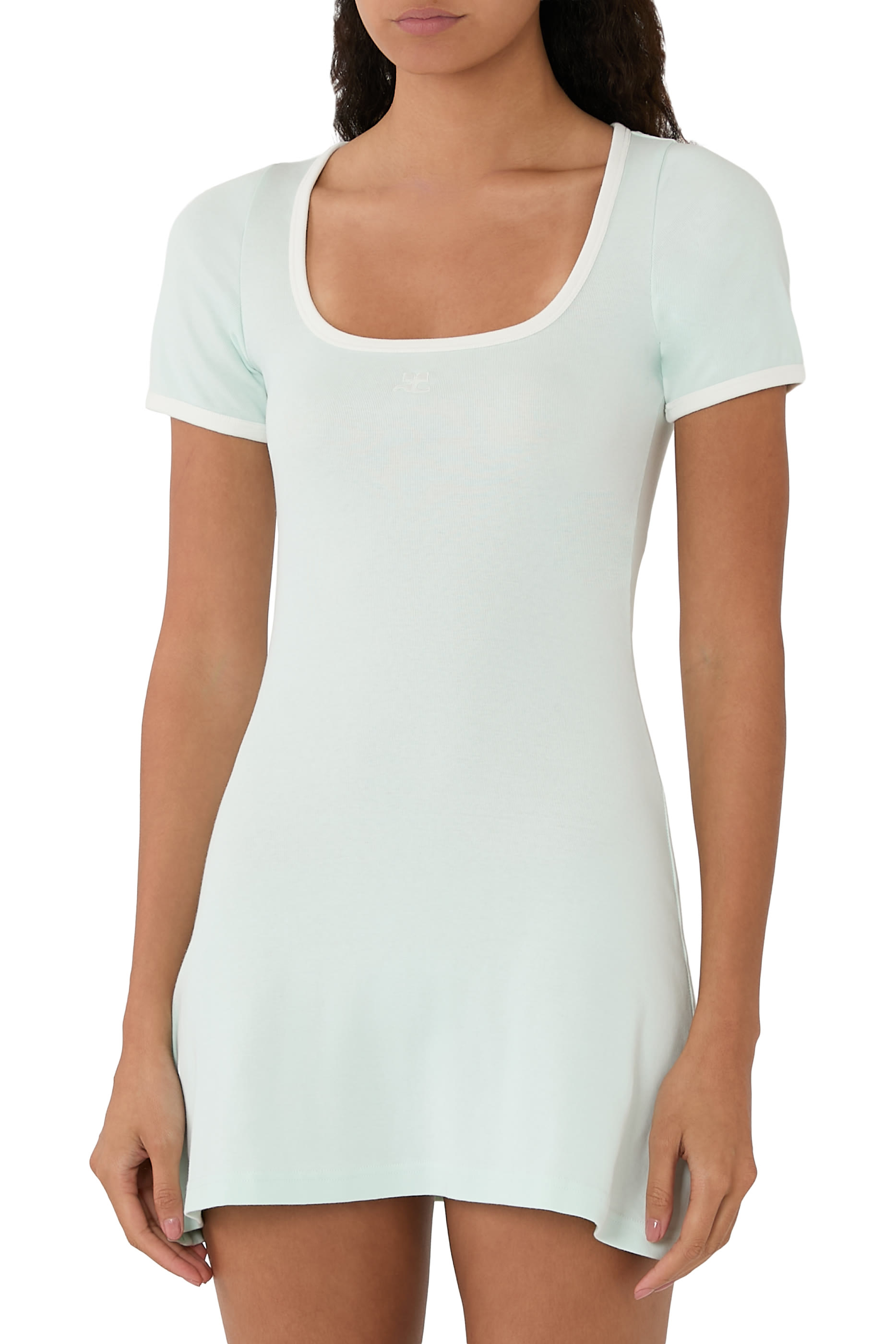 Contrast Mini Dress