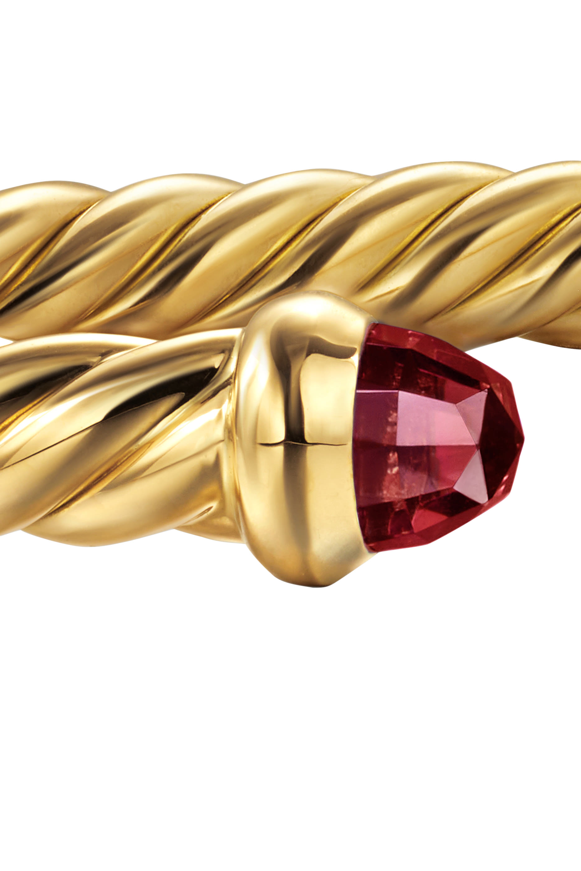 Cablespira&reg; Flex Bracelet, 18K Yellow Gold  Rhodolite Garnet