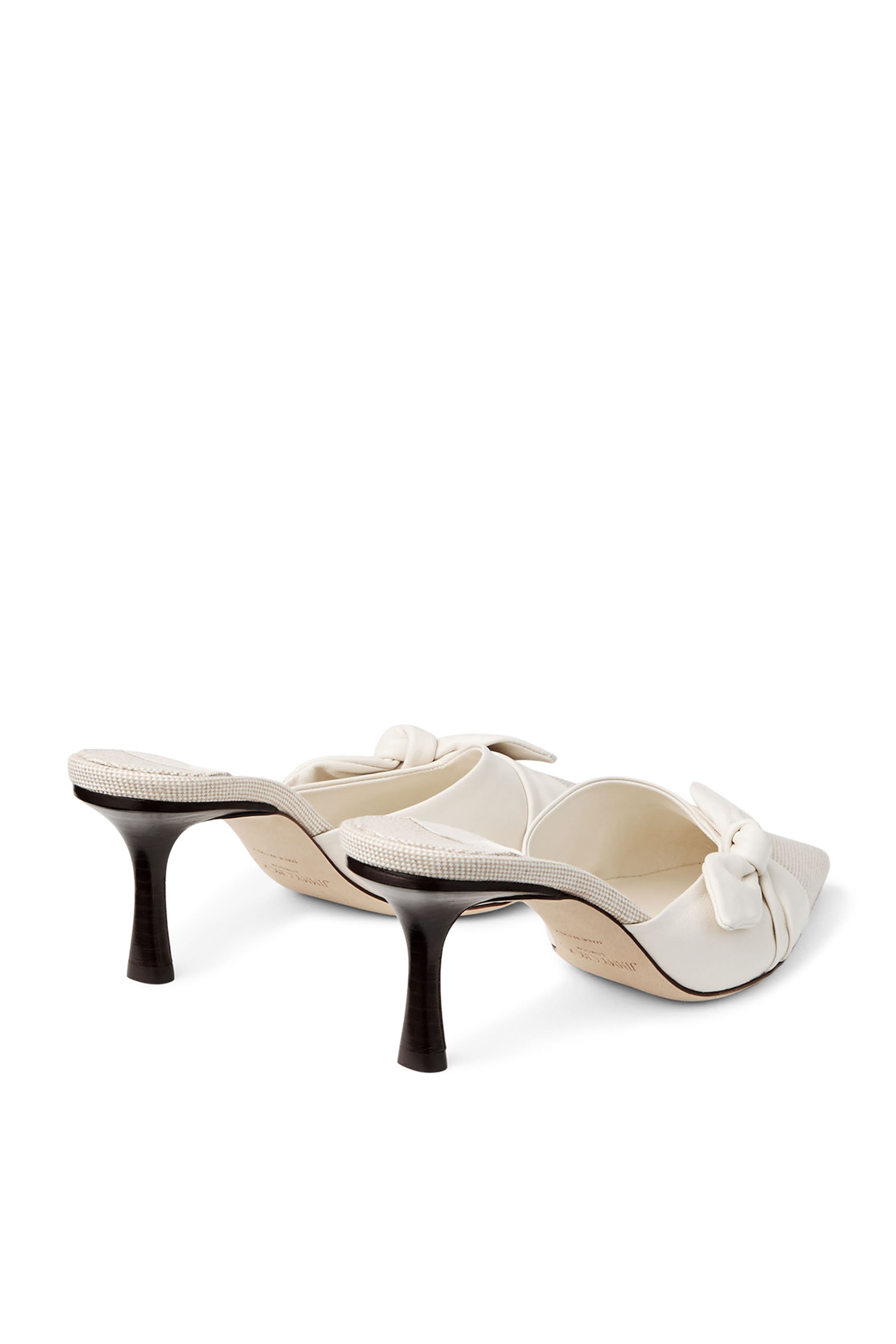 Livi Flecked Canvas  Leather 65 Mules 