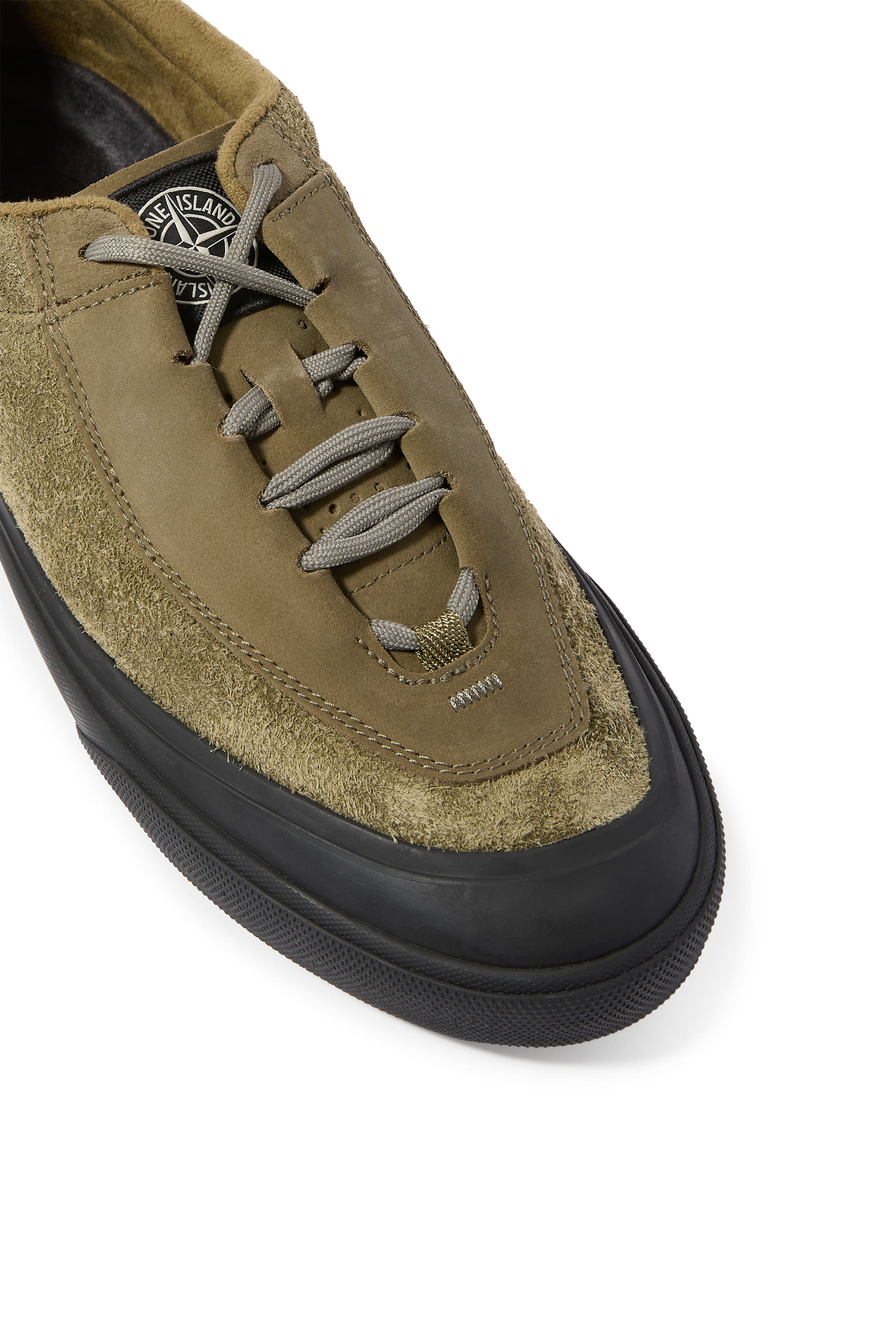  Low-Top Sneakers with Compass Logo Patch