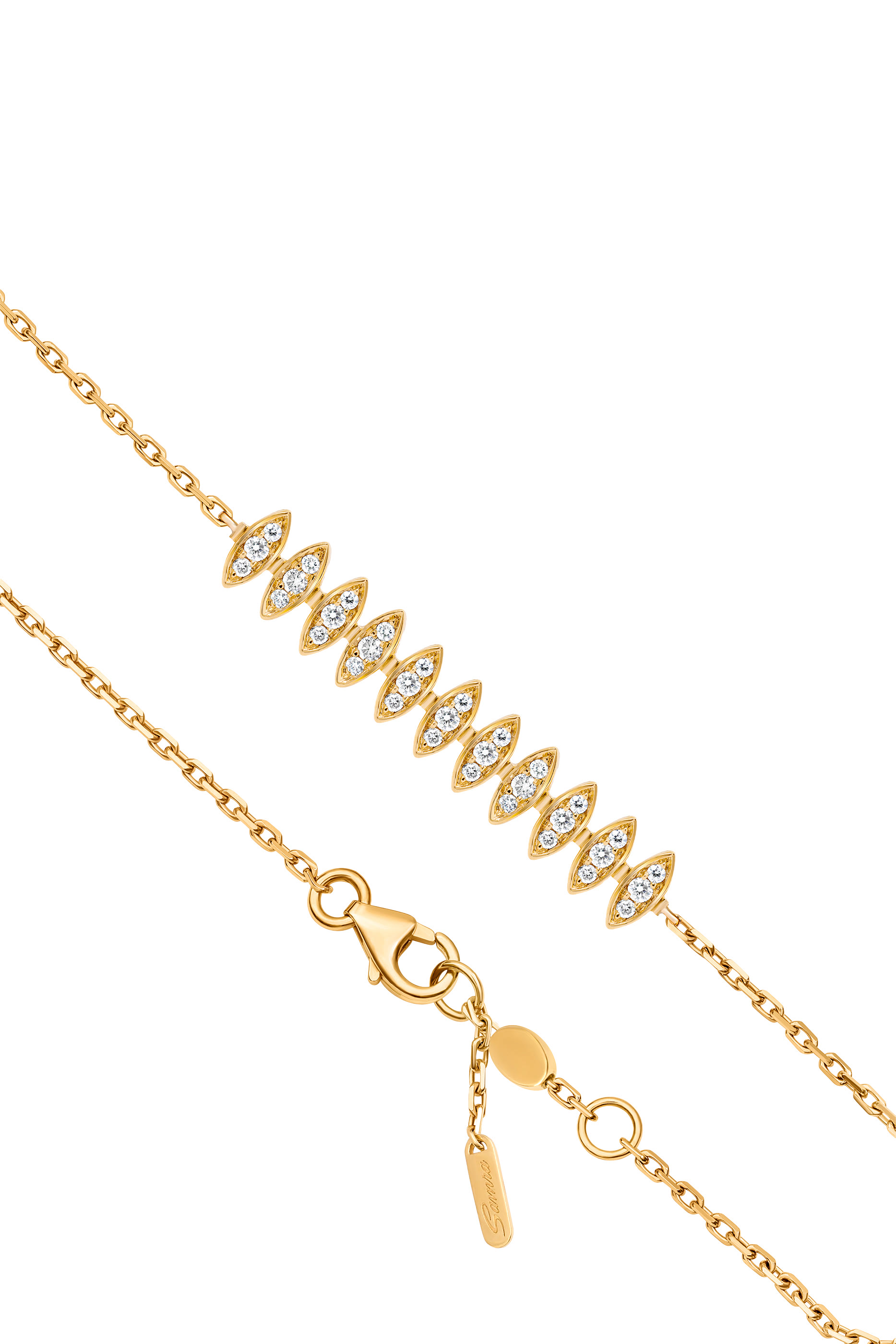 Barq Marquise Large Bracelet, 18K Yellow Gold  Diamonds