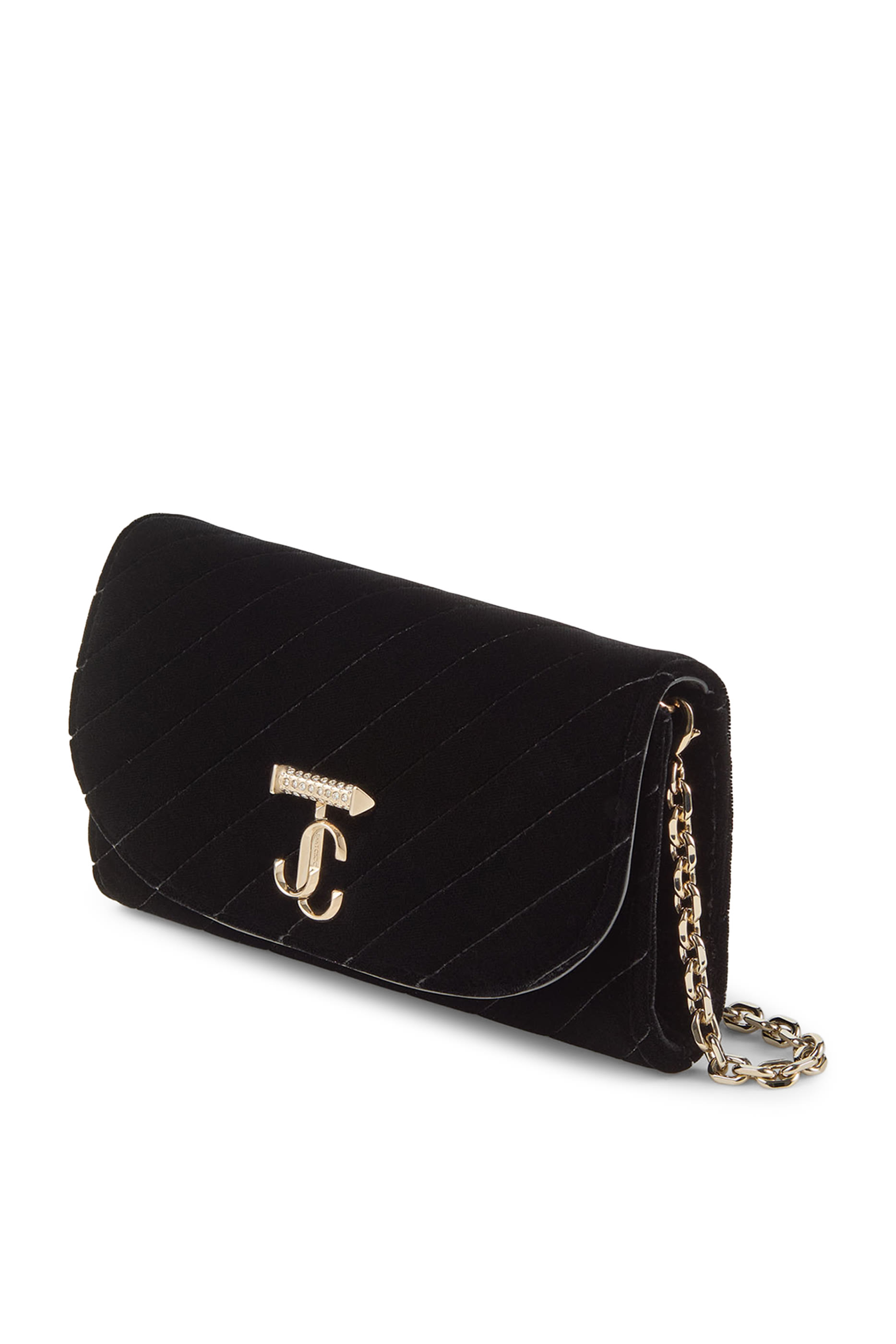 Logo Quilted Curve Wallet