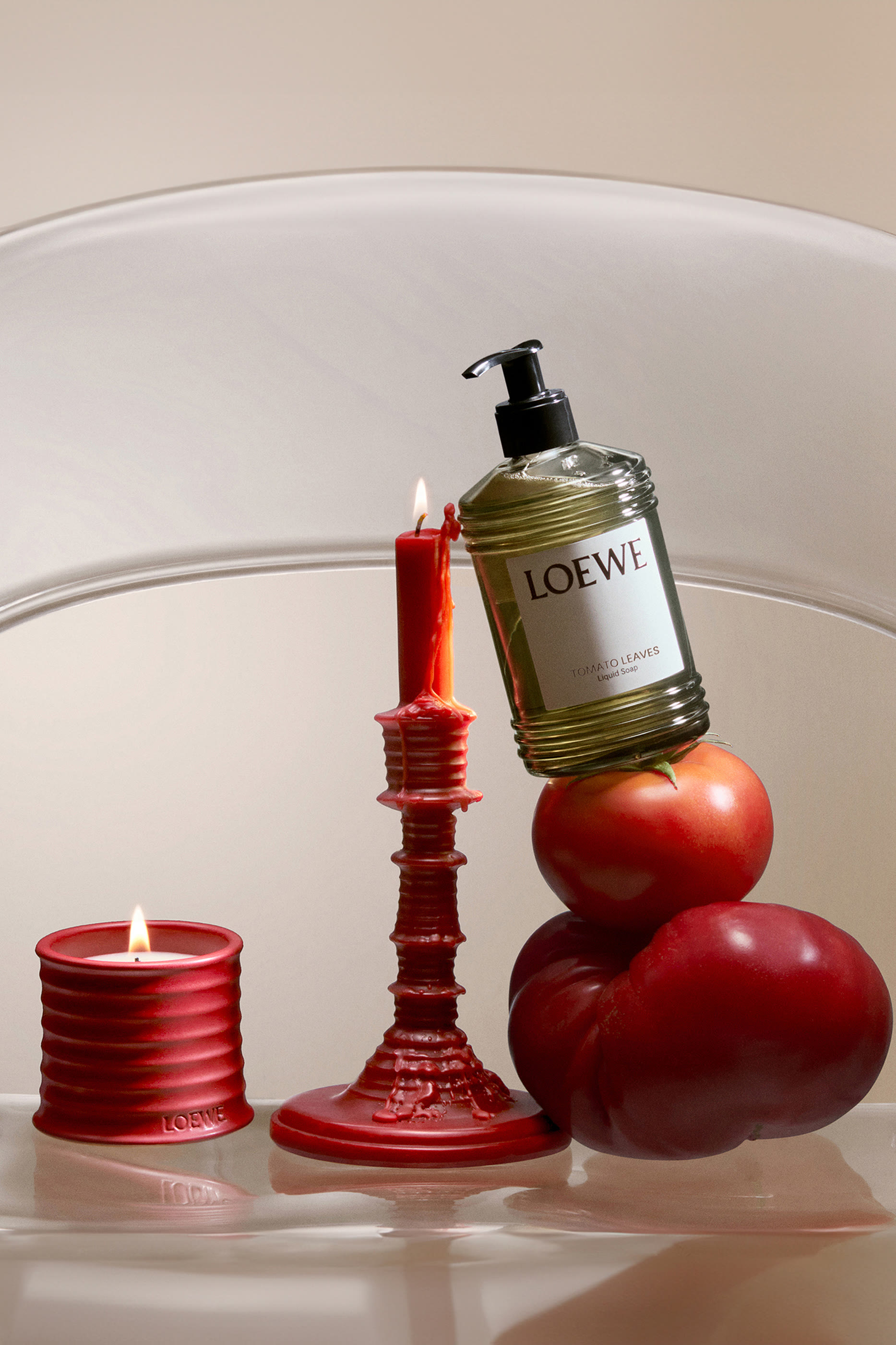 Tomato Leaves Wax Candleholder