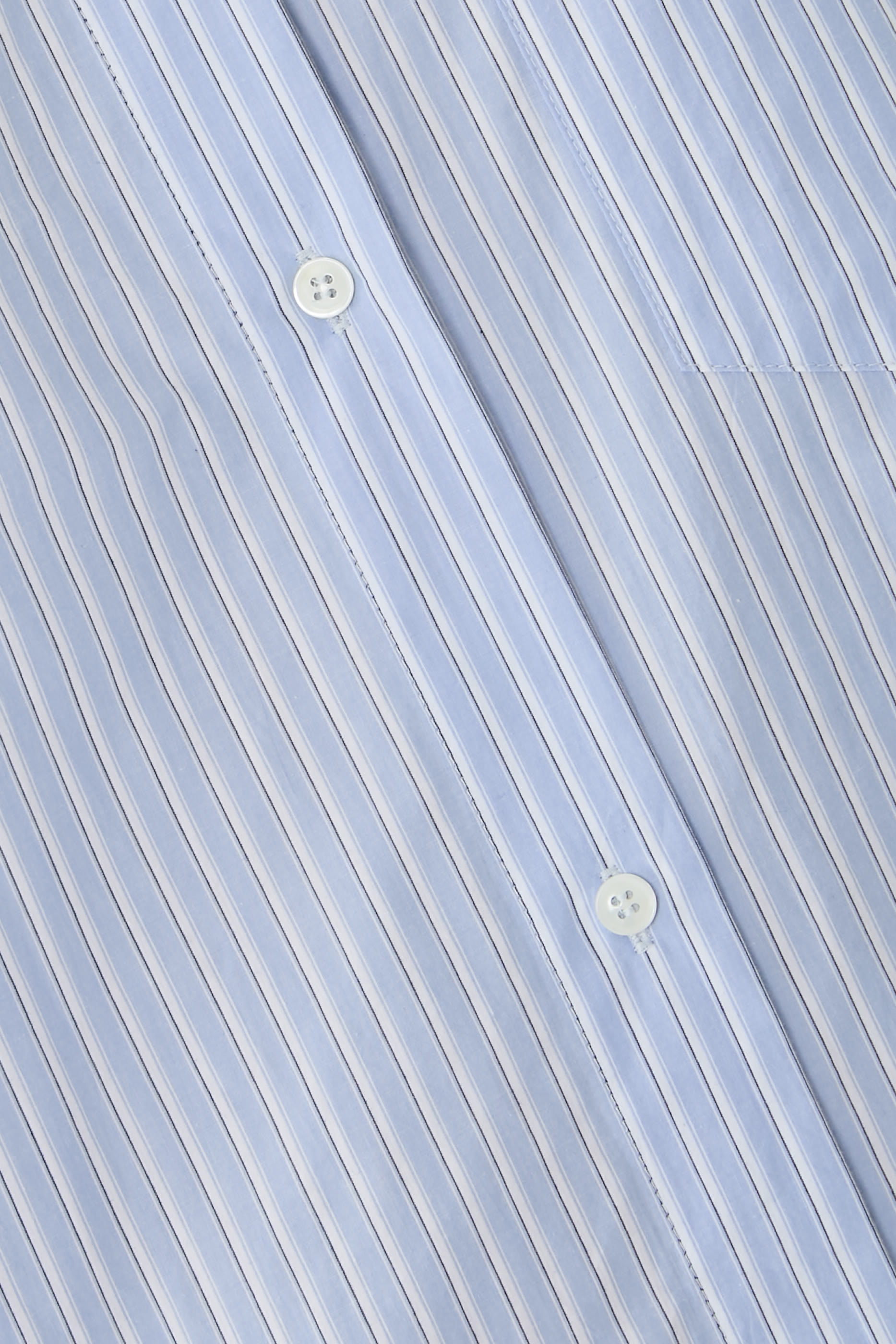 Nananda Stripe Shirting Oversized Shirt 
