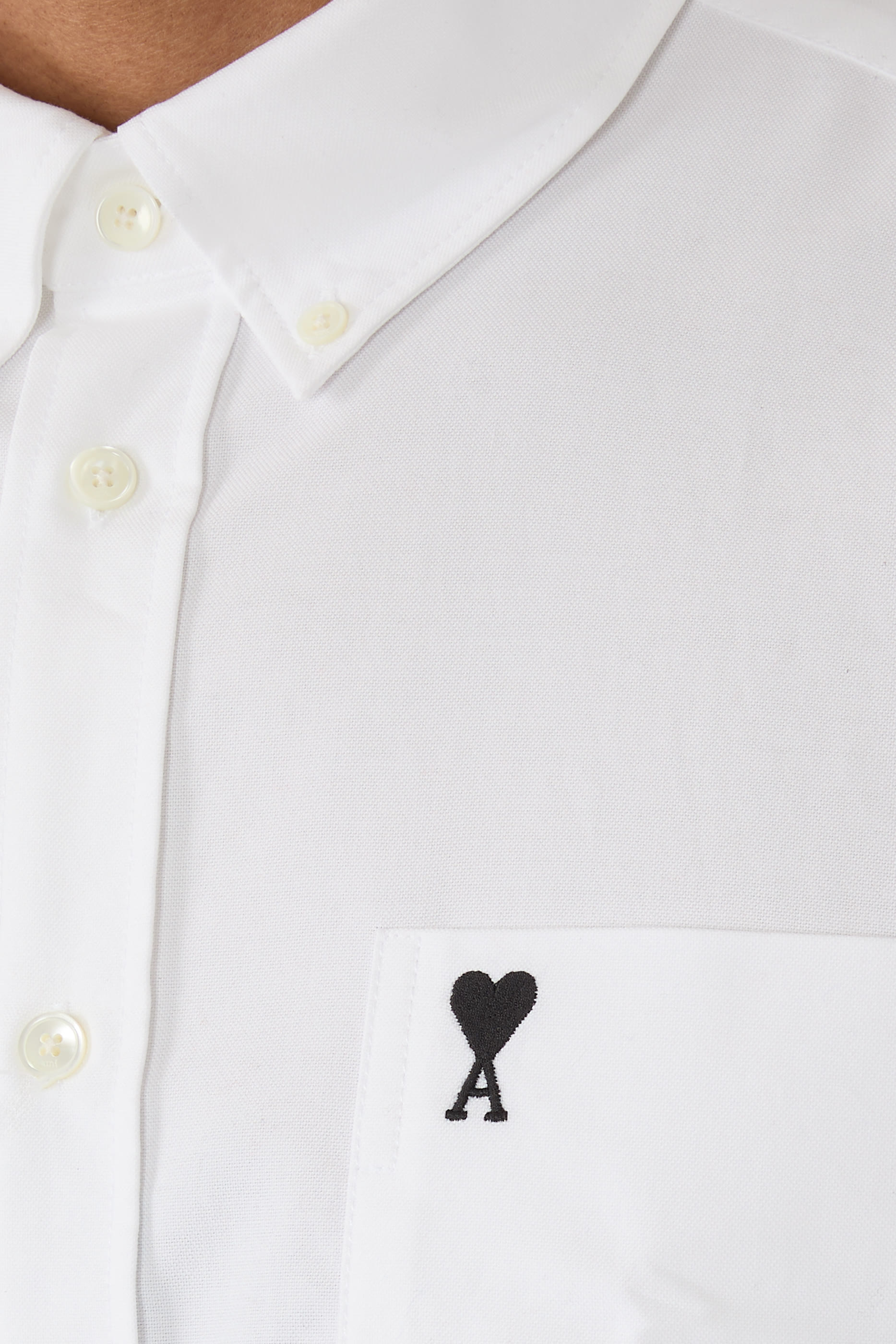 Boxy Cotton Shirt with Ami de Coeur 