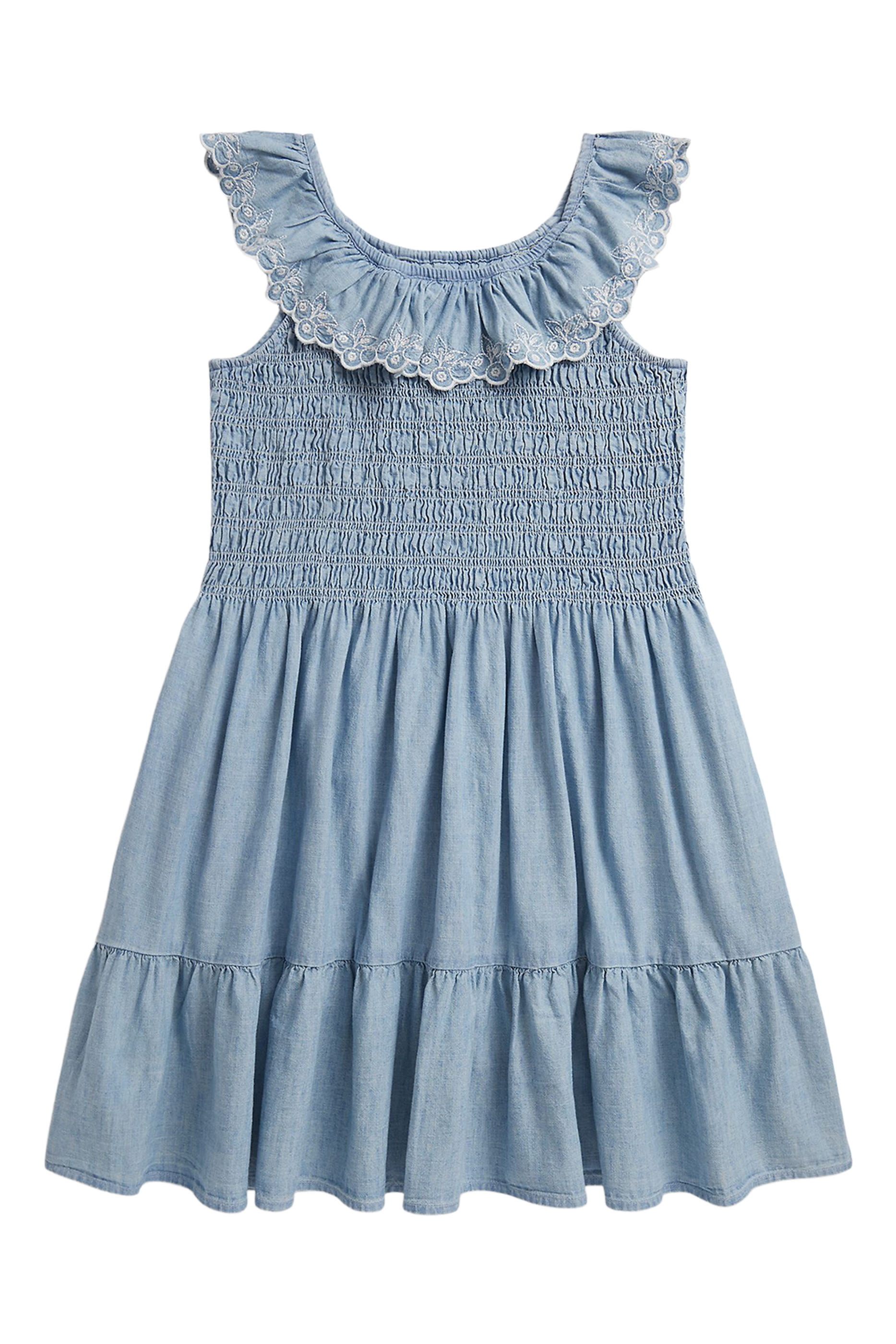 Kids Pony-Embroidered Wide-Leg Trousers