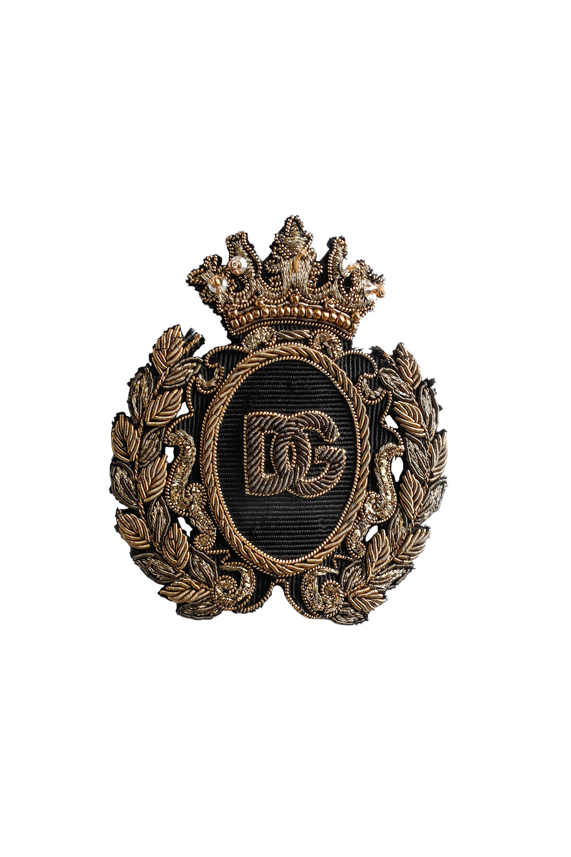 Cotton Shirt with Heraldic Patch