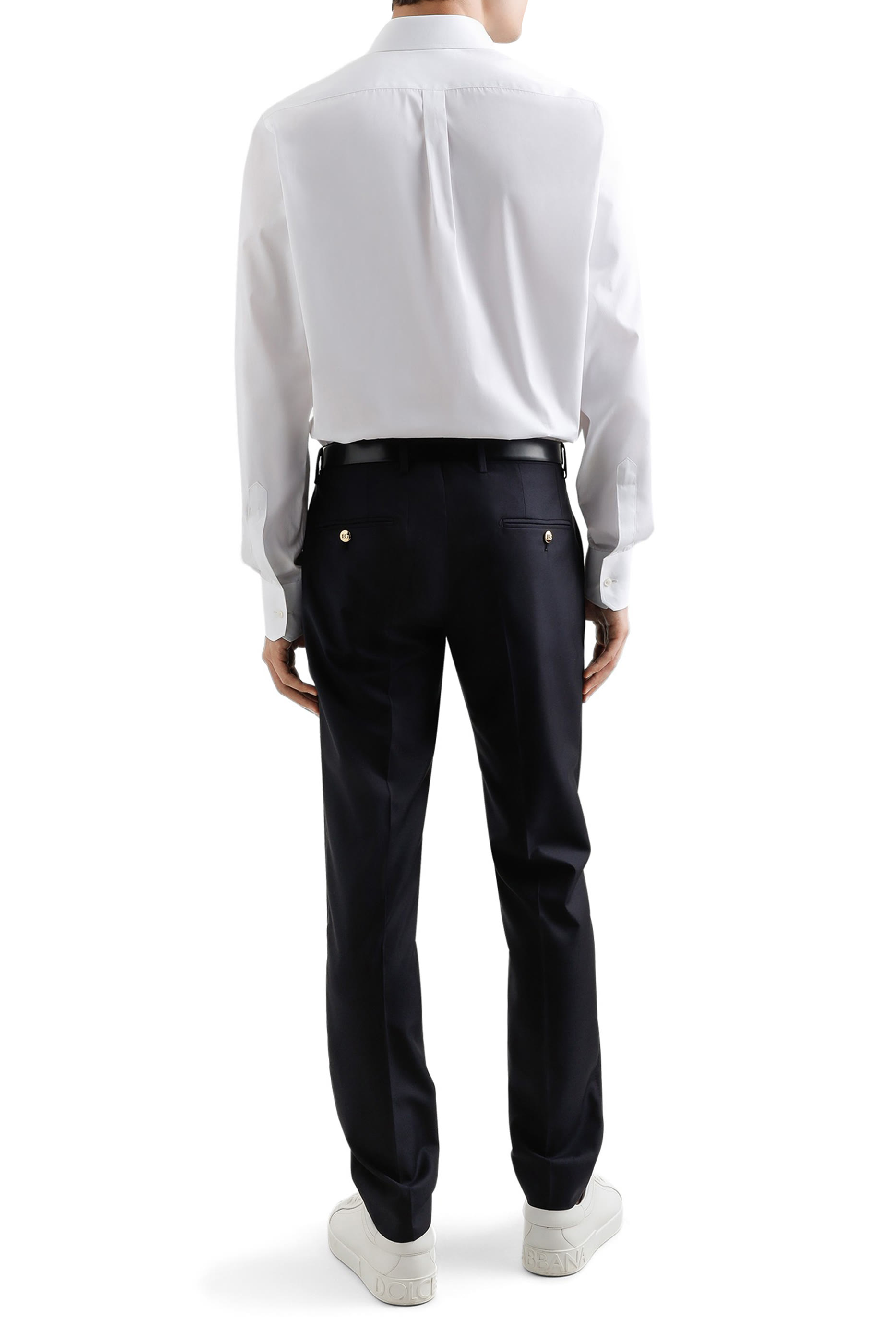 Cotton Shirt with Heraldic Patch