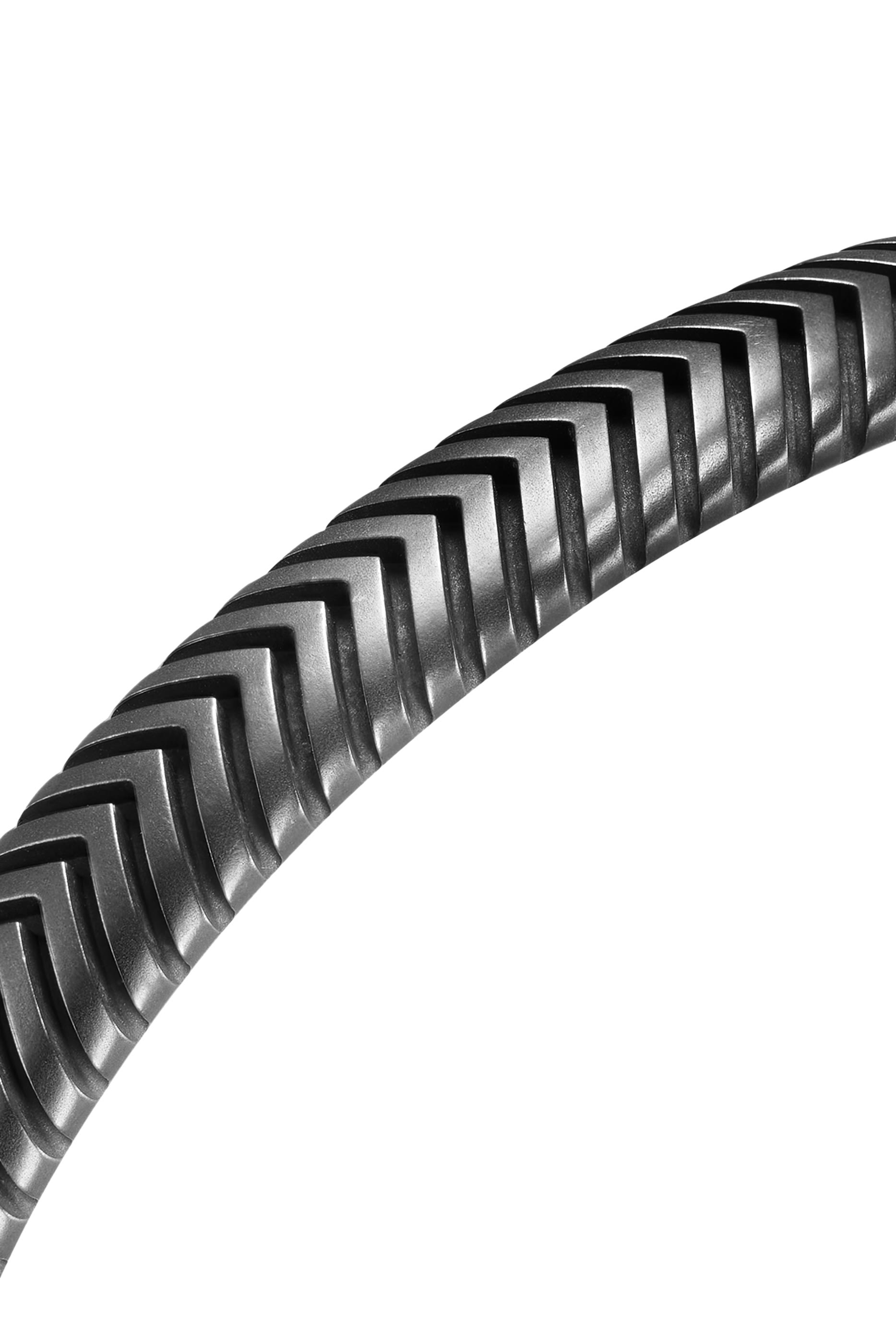 Chevron Cuff Bracelet in Black Titanium