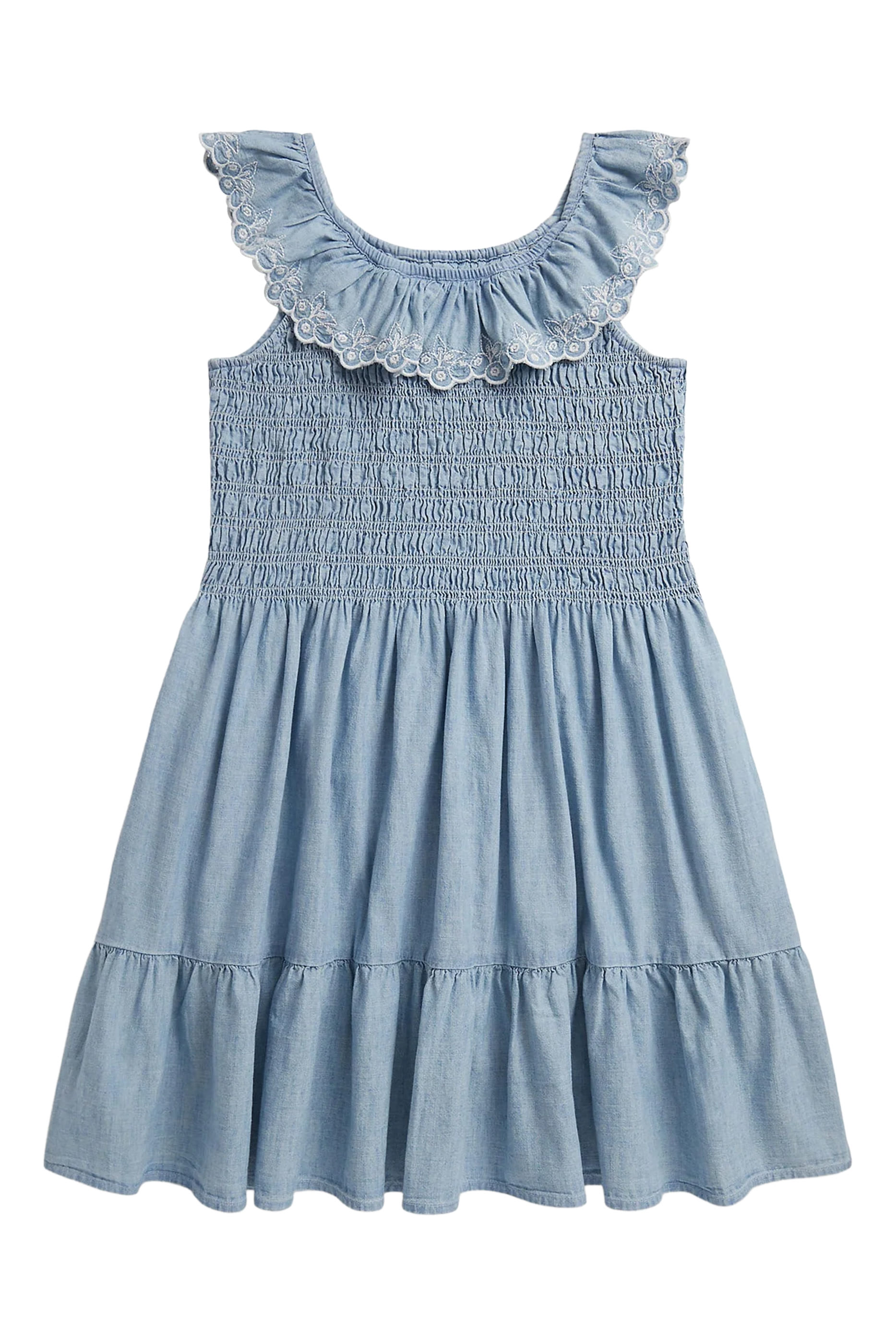 Kids Pony-Embroidered Wide-Leg Trousers