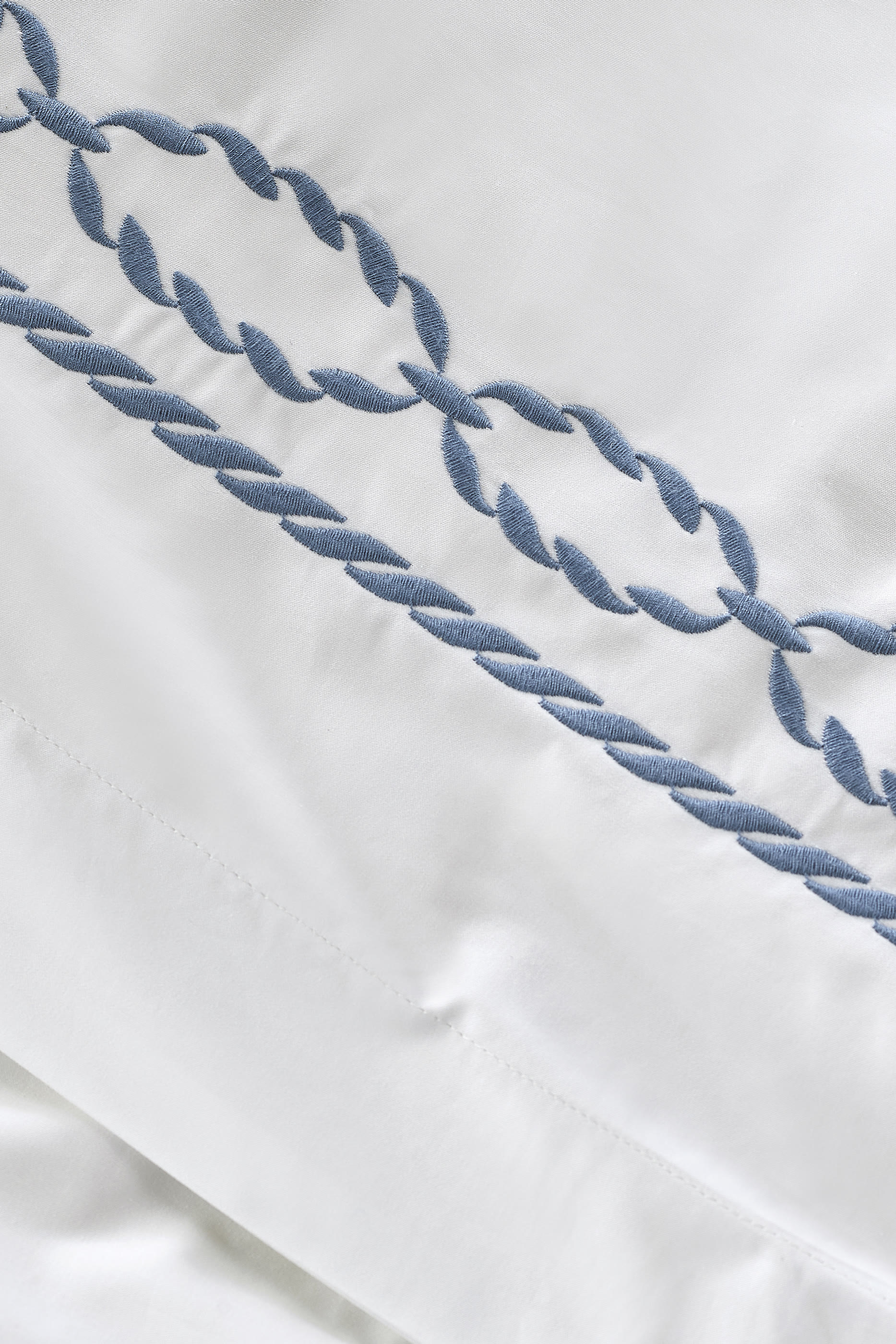 Coastal Embroidery Duvet Cover  Pillowcase Set