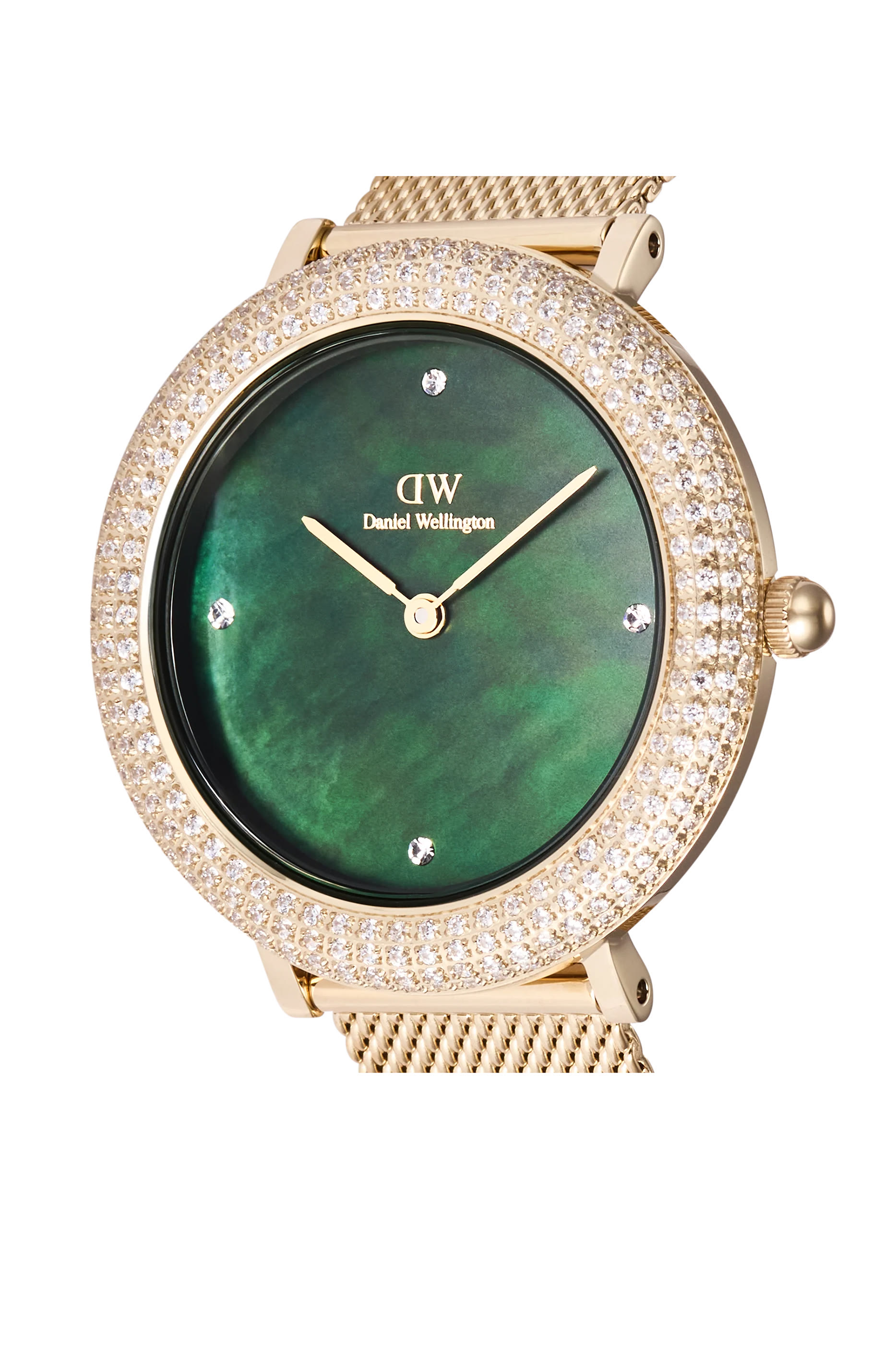 Crystalline Bezel Watch, Stainless Steel, 32mm 