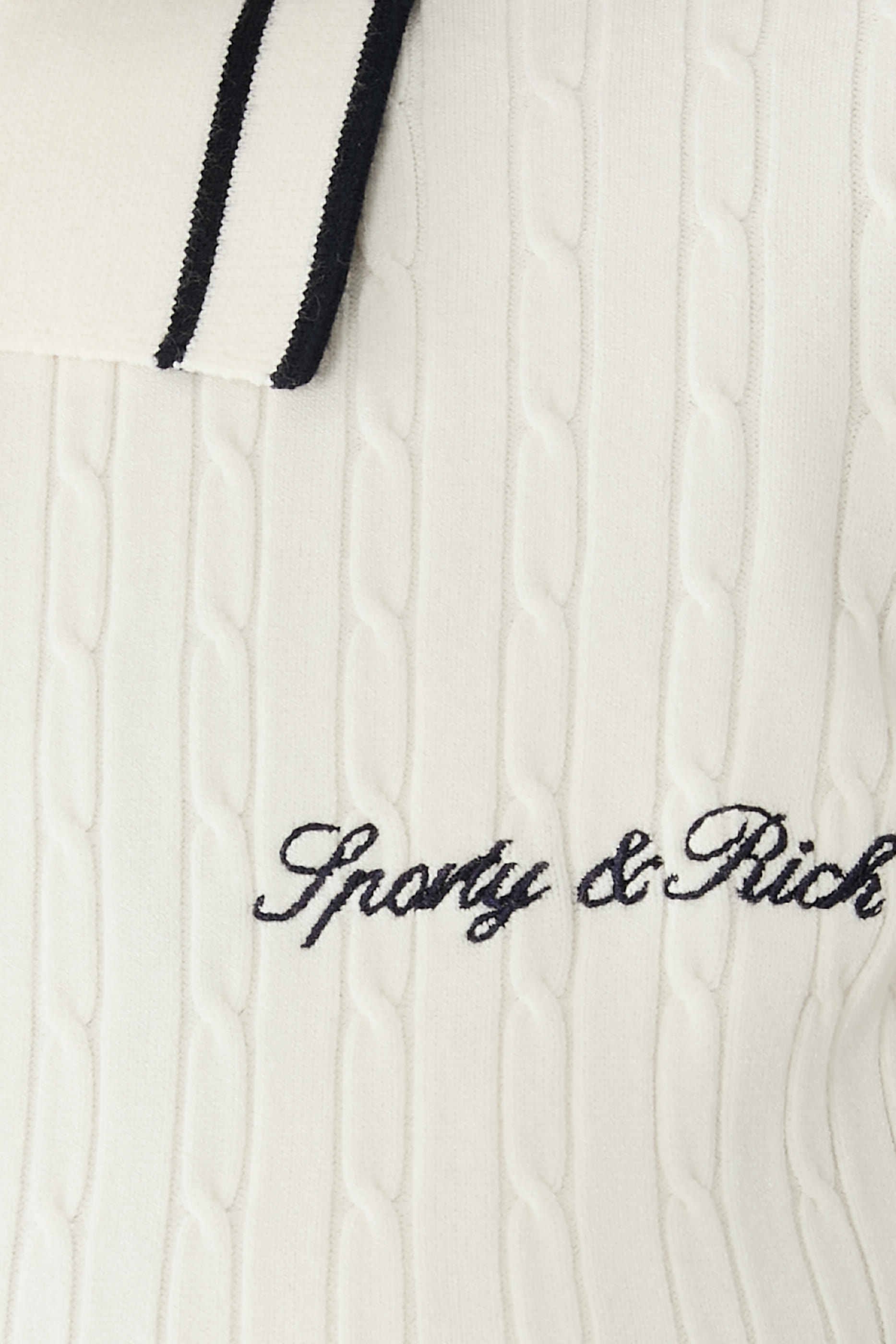 Signature Logo Mini Cable Polo Shirt
