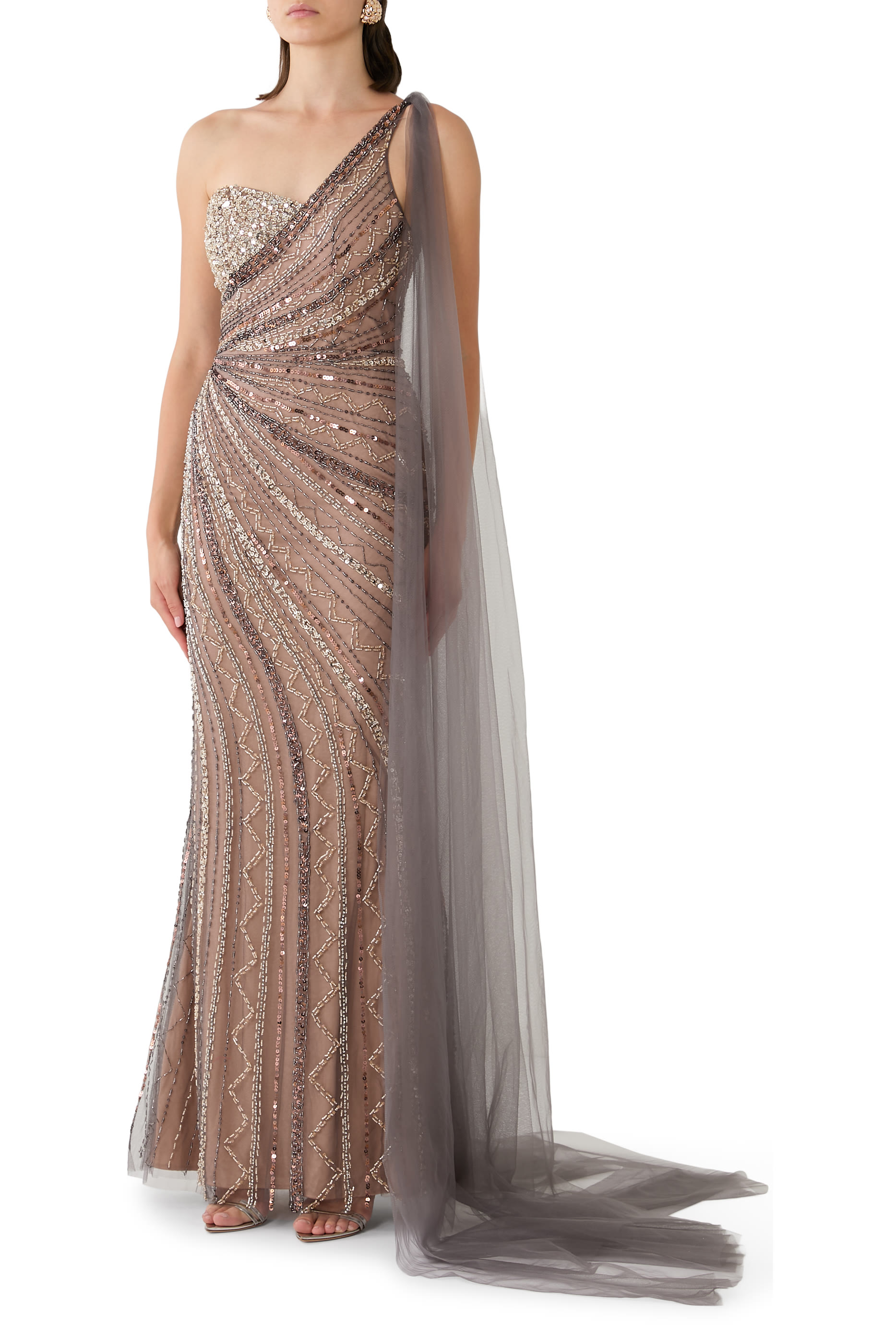 Sequined Evening Dress
