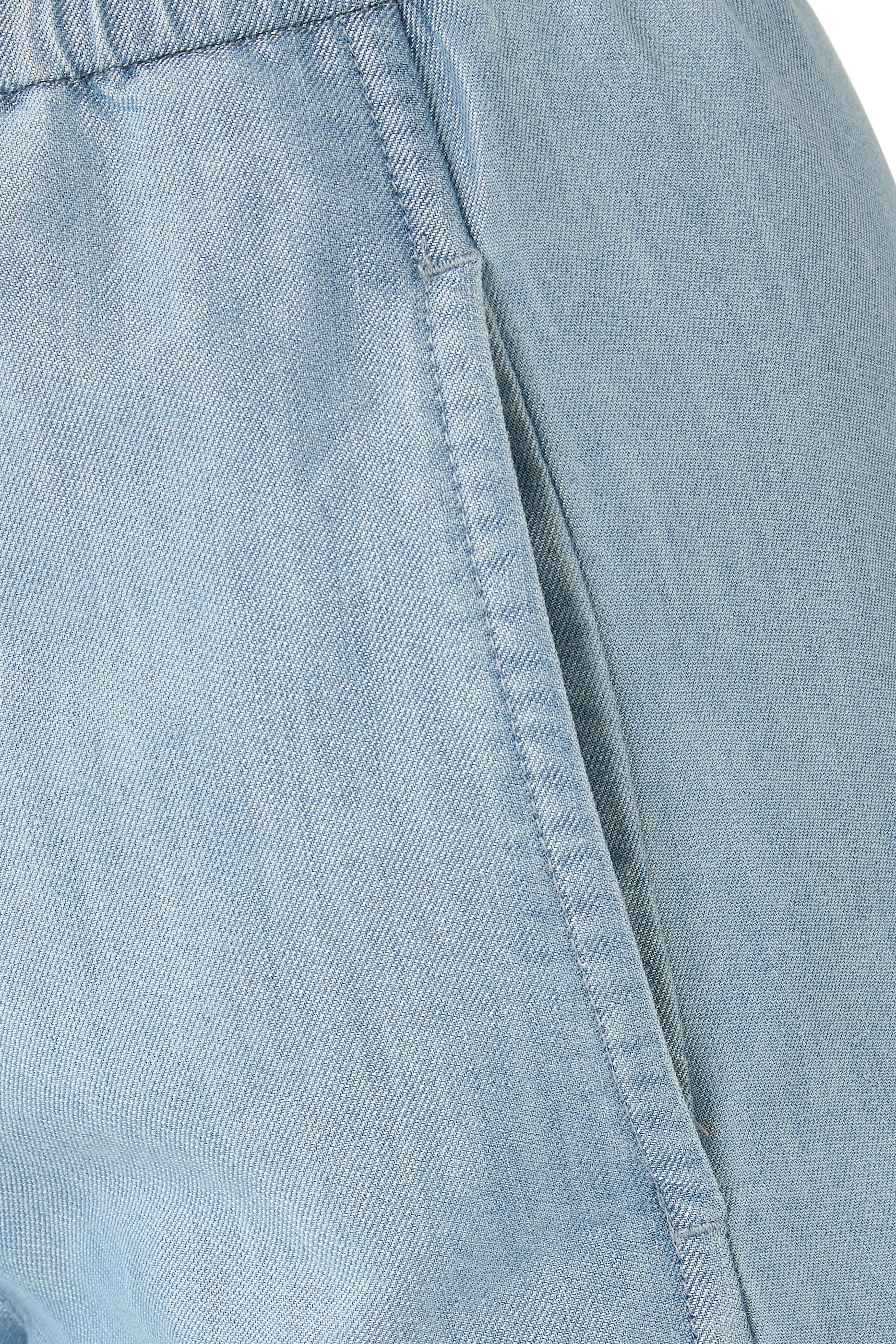 Wide-Leg Metal-Look Denim Trousers 