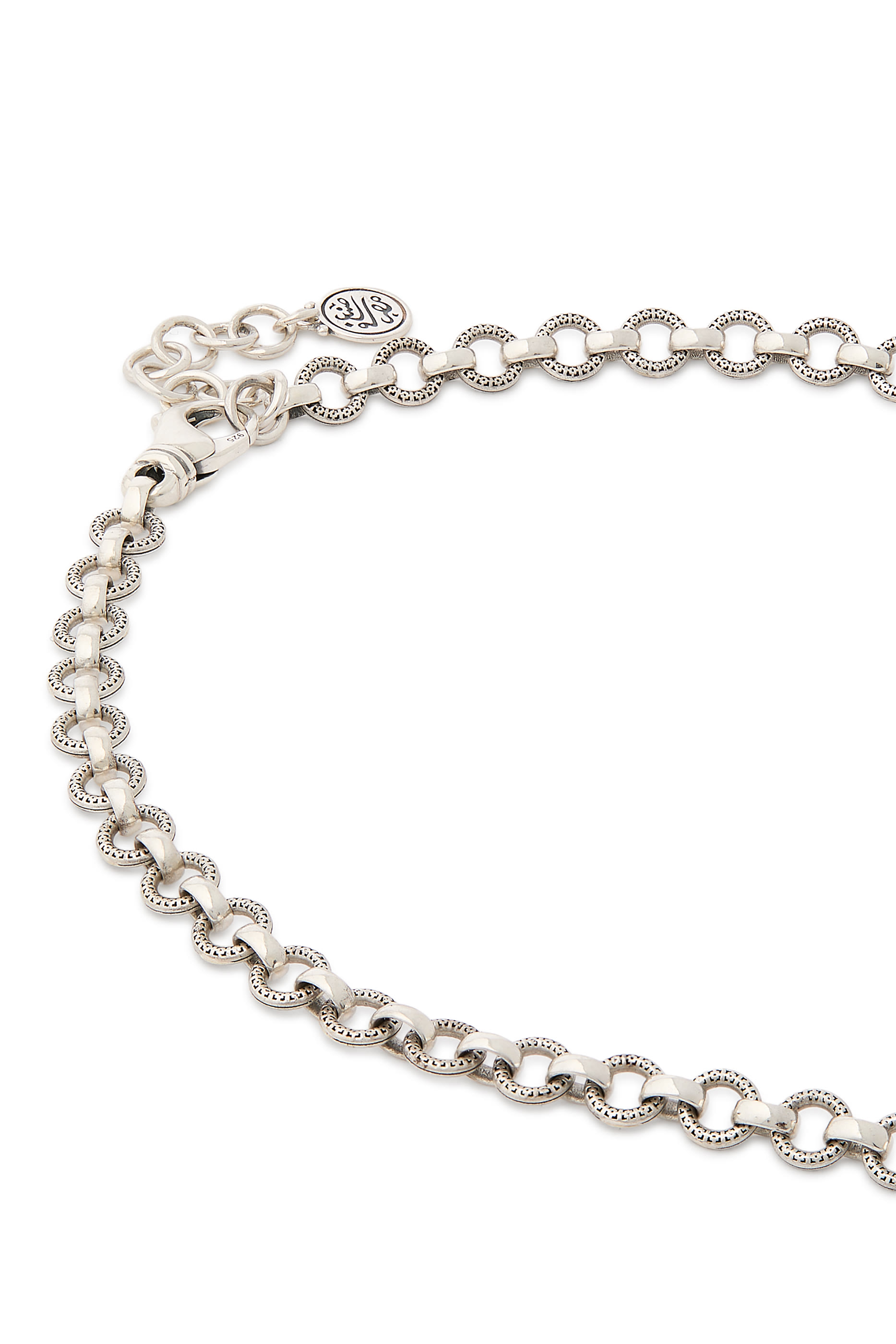 We Are One Necklace, 18K Yellow Gold, Sterling Silver  Black Spinel