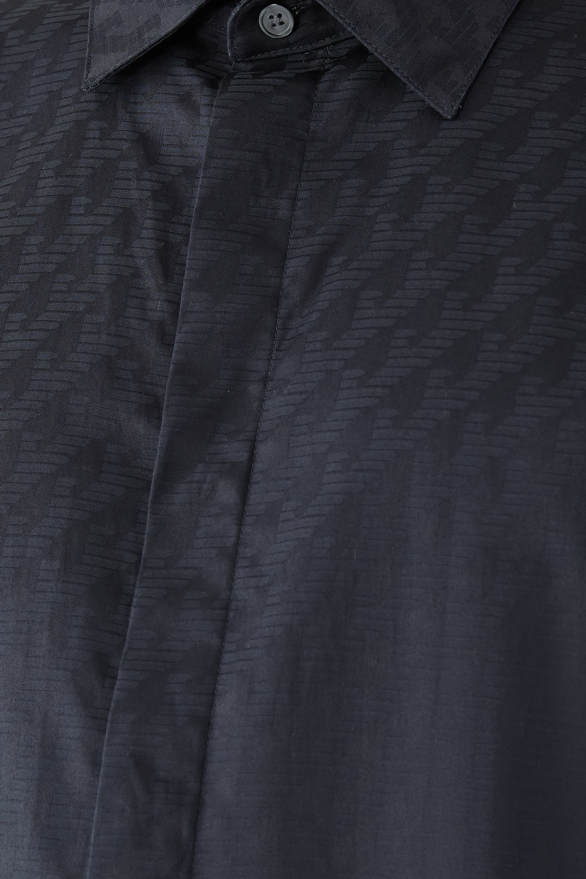 Regular Fit Shirt in Cotton Jacquard