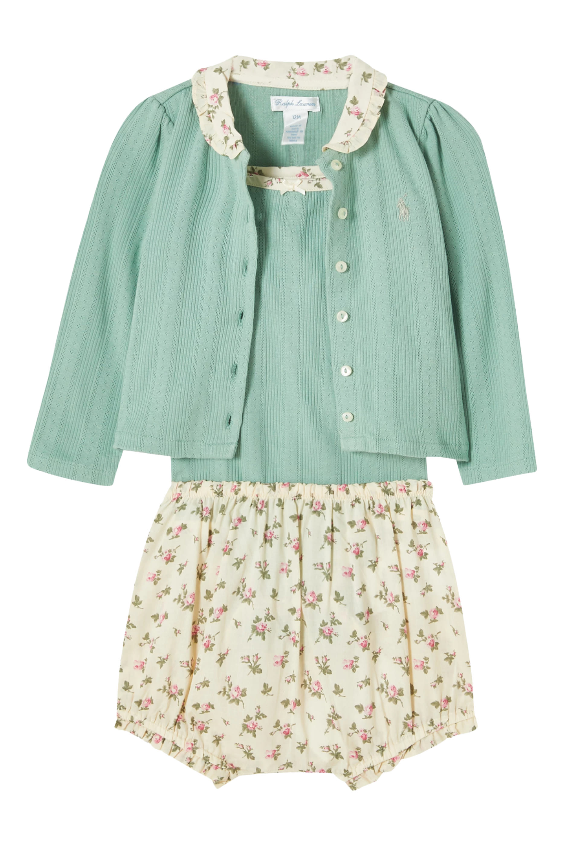 Kids  3-Piece Cardigan, Shorts  Bodysuit Set