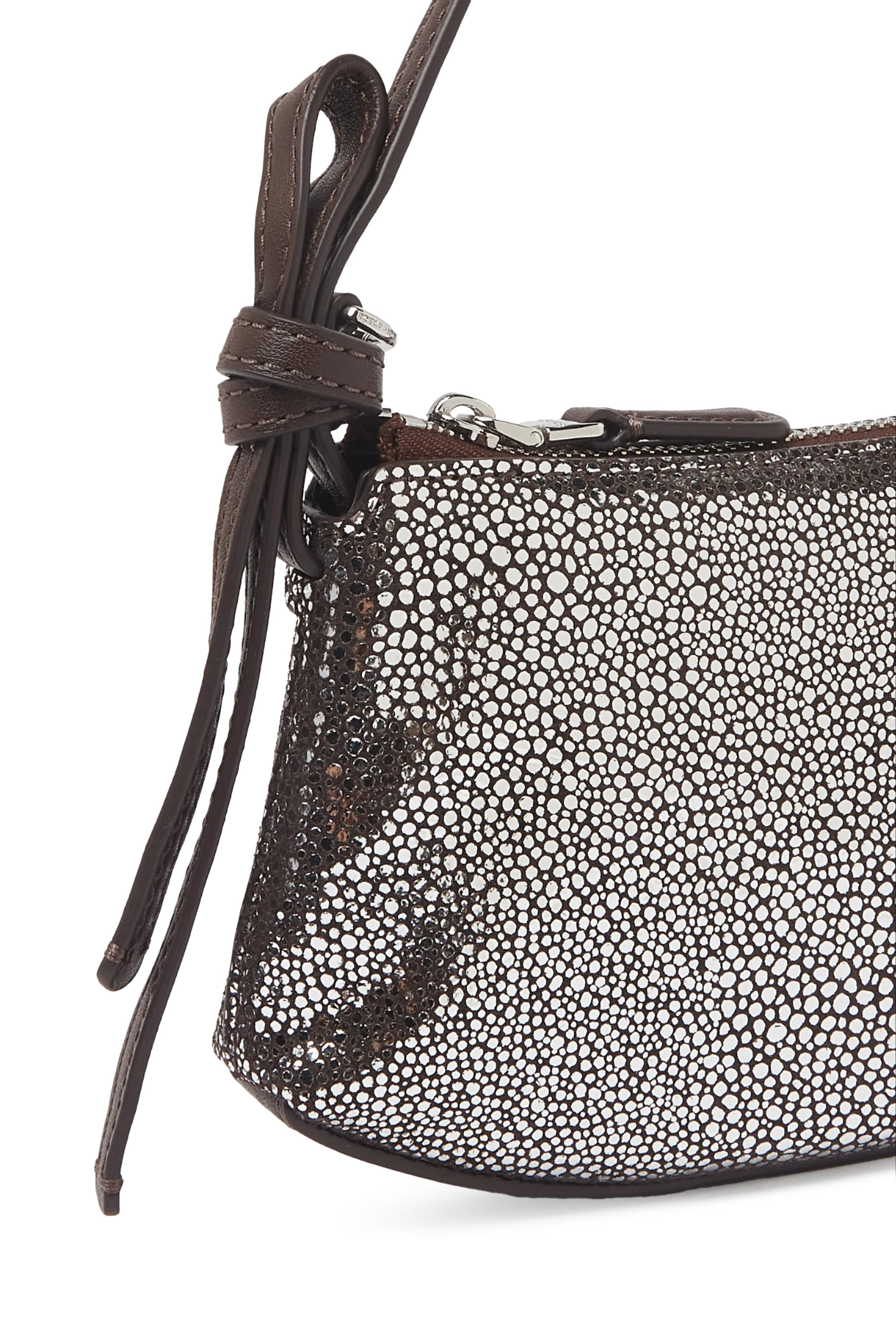 Loop Metallic Dot Suede Mini Bag 