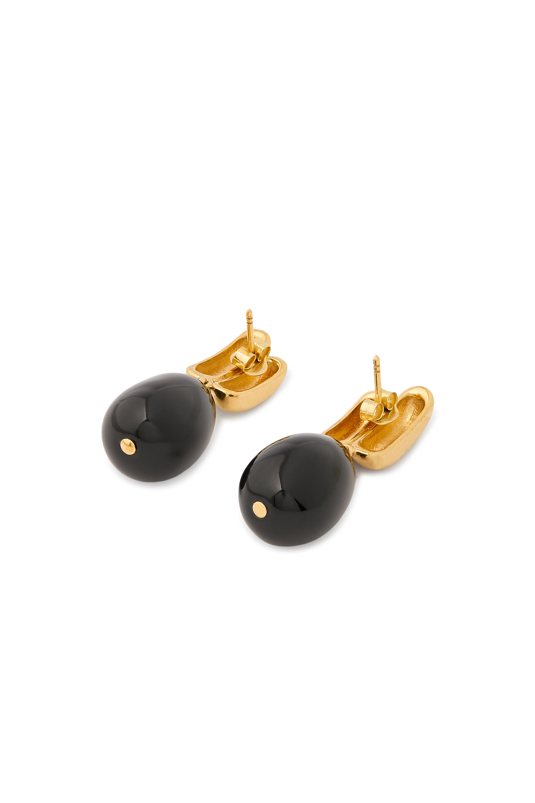 The Iris Earrings, Sterling Silver  Ceramic Beads
