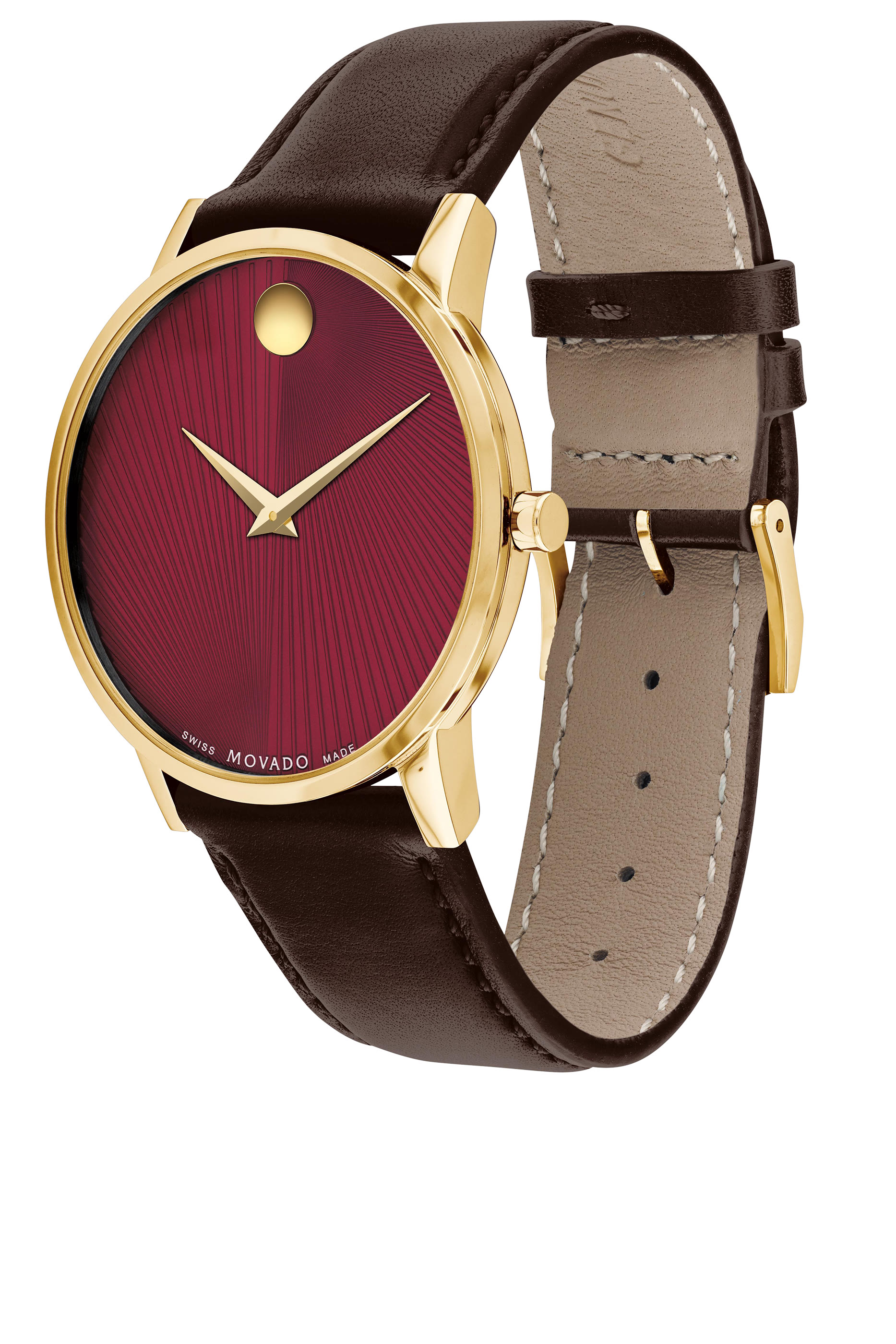 Museum Classic Red Dial Quartz Watch, 40mm