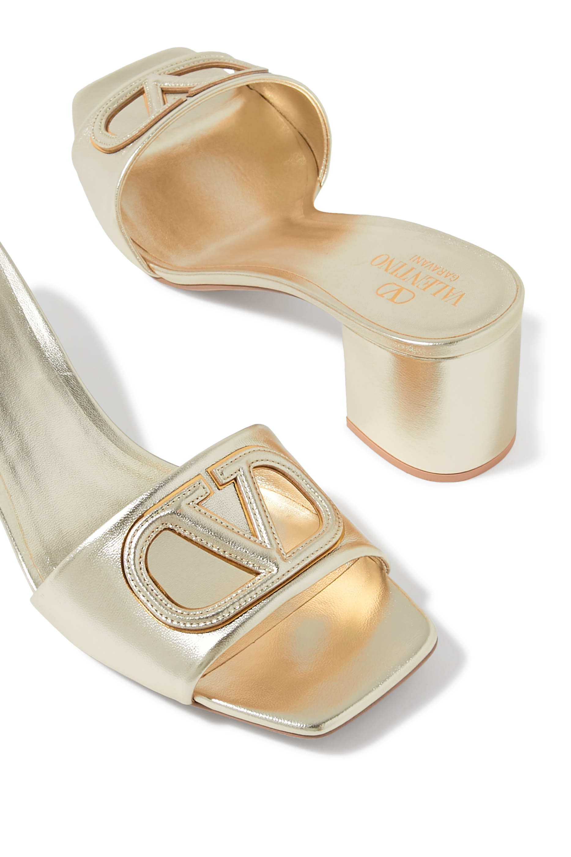  VLogo Cut-Out Sandals
