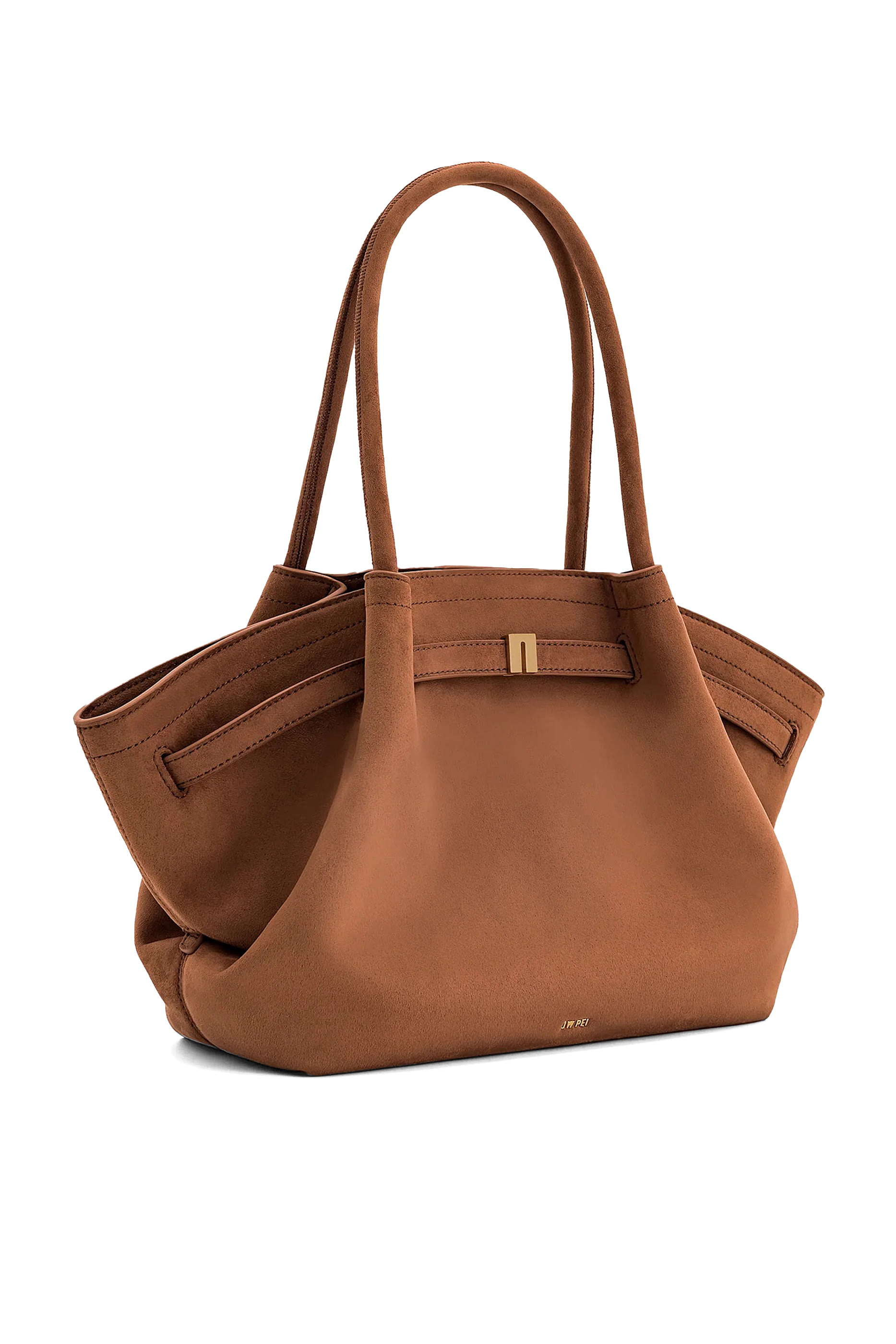  Hana Wide Faux Suede Tote Bag 