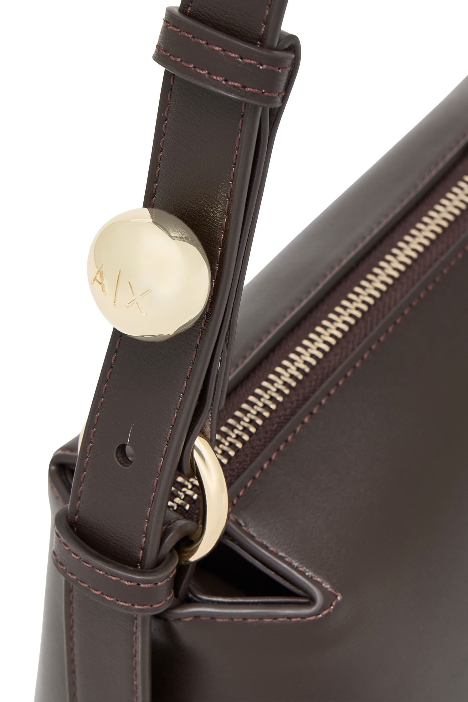 Coated Fabric Shoulder Bag