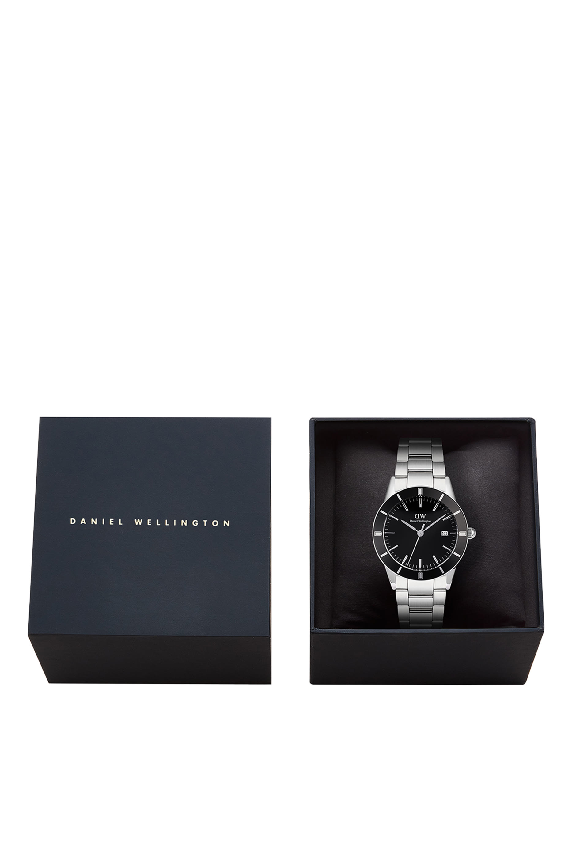 Iconic Paradigma Link Black Enamel Watch, 40mm