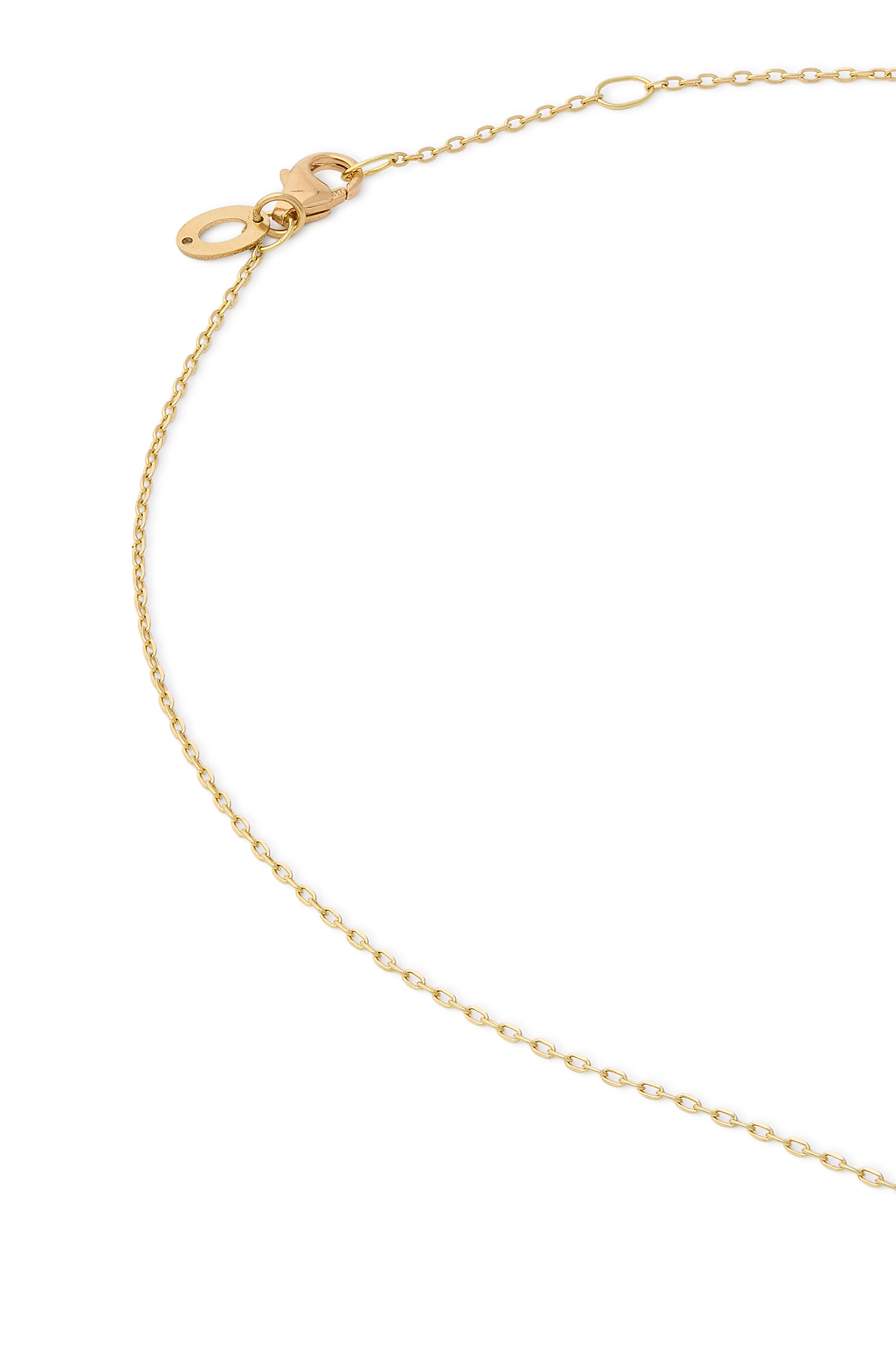 Spiral Eye Necklace, 18K Yellow Gold with Multicoloured Enamel  Diamonds