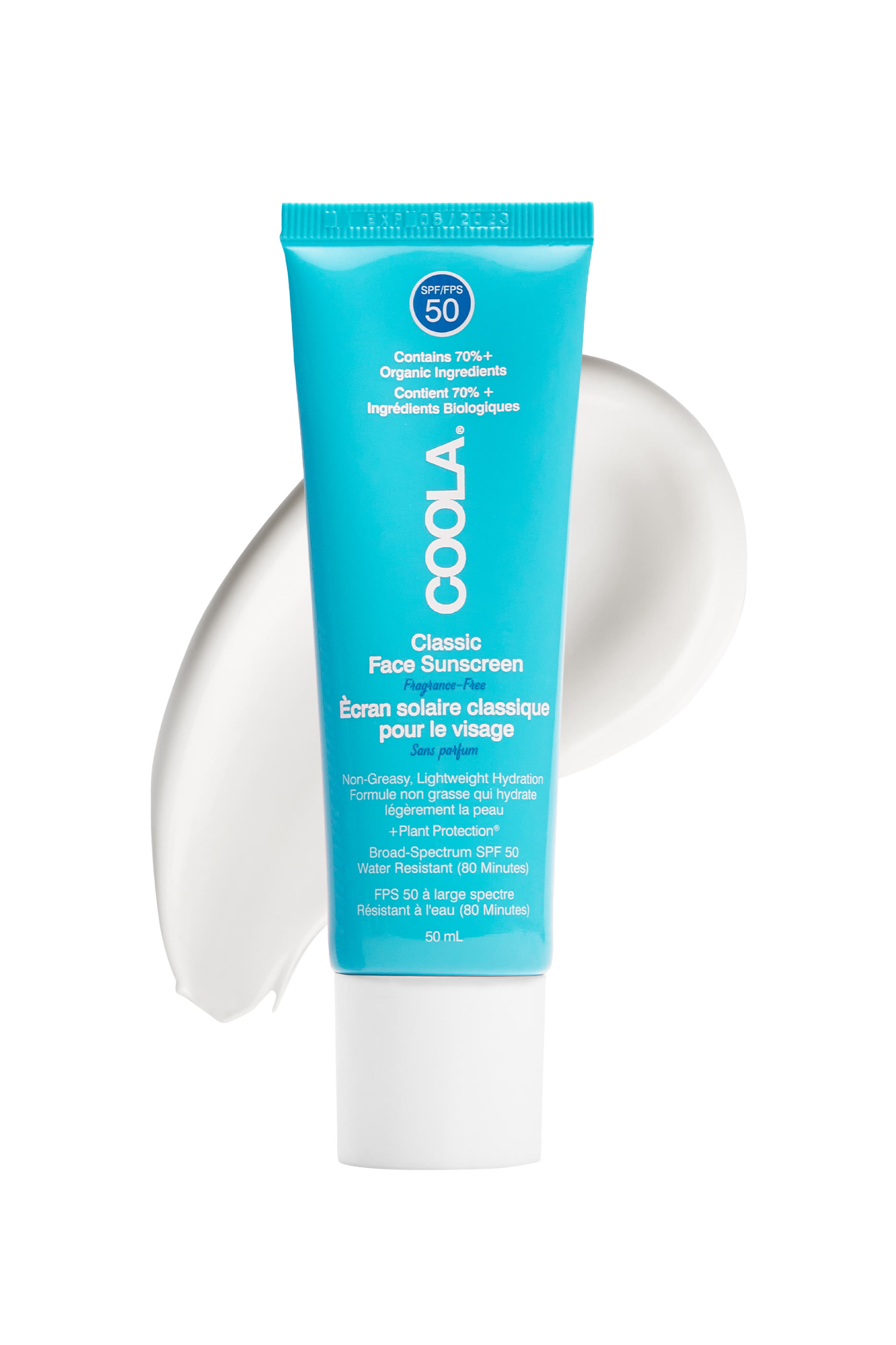 Unscented  Classic Face Organic Sunscreen Lotion SPF50