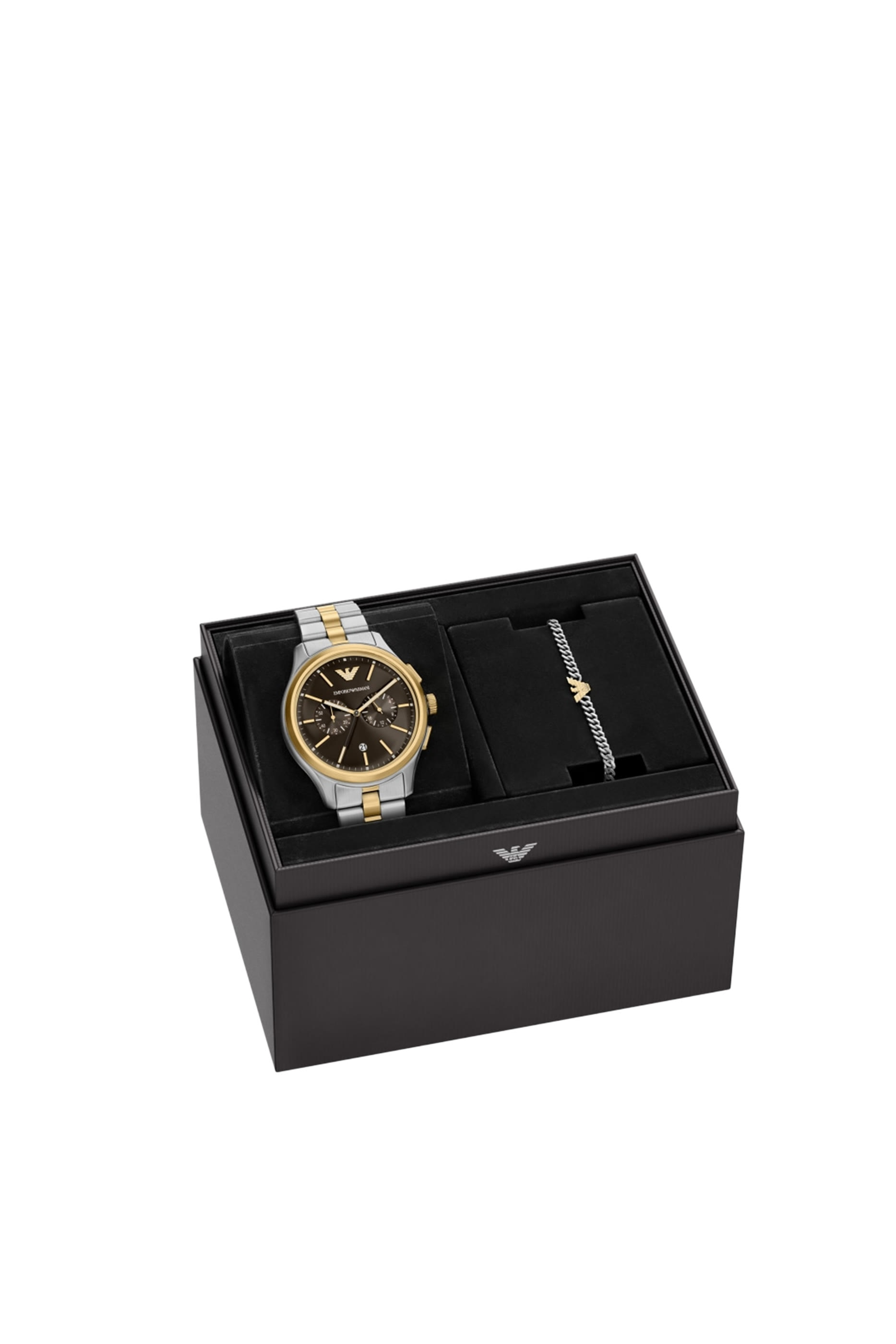 Miyota Quartz Chronograph Watch and Bracelet Set